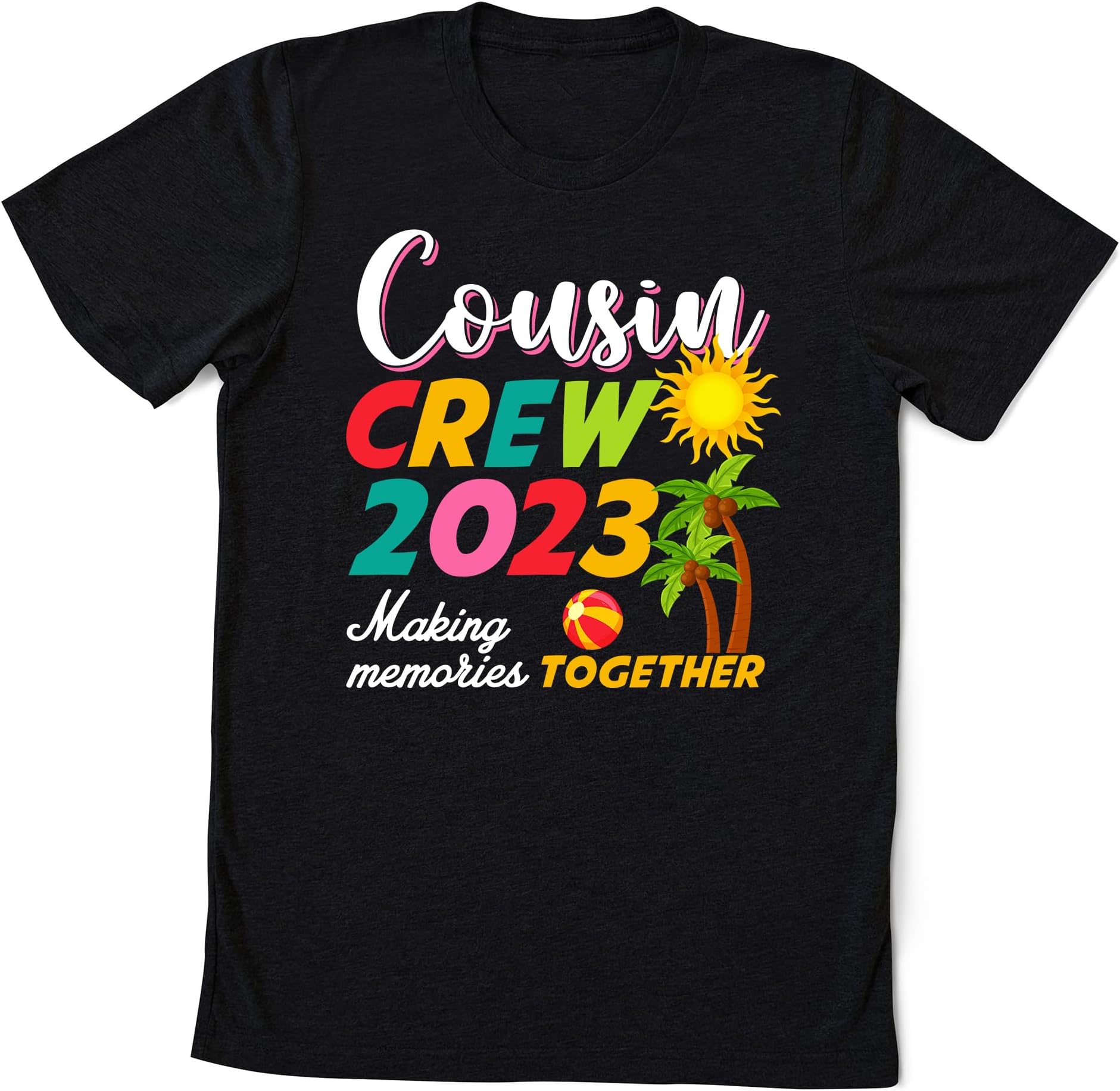 Cousin Crew 2023 Summer Vacation Beach Family Trip Matching T-Shirt, Summer Cruise Family Matching Tee