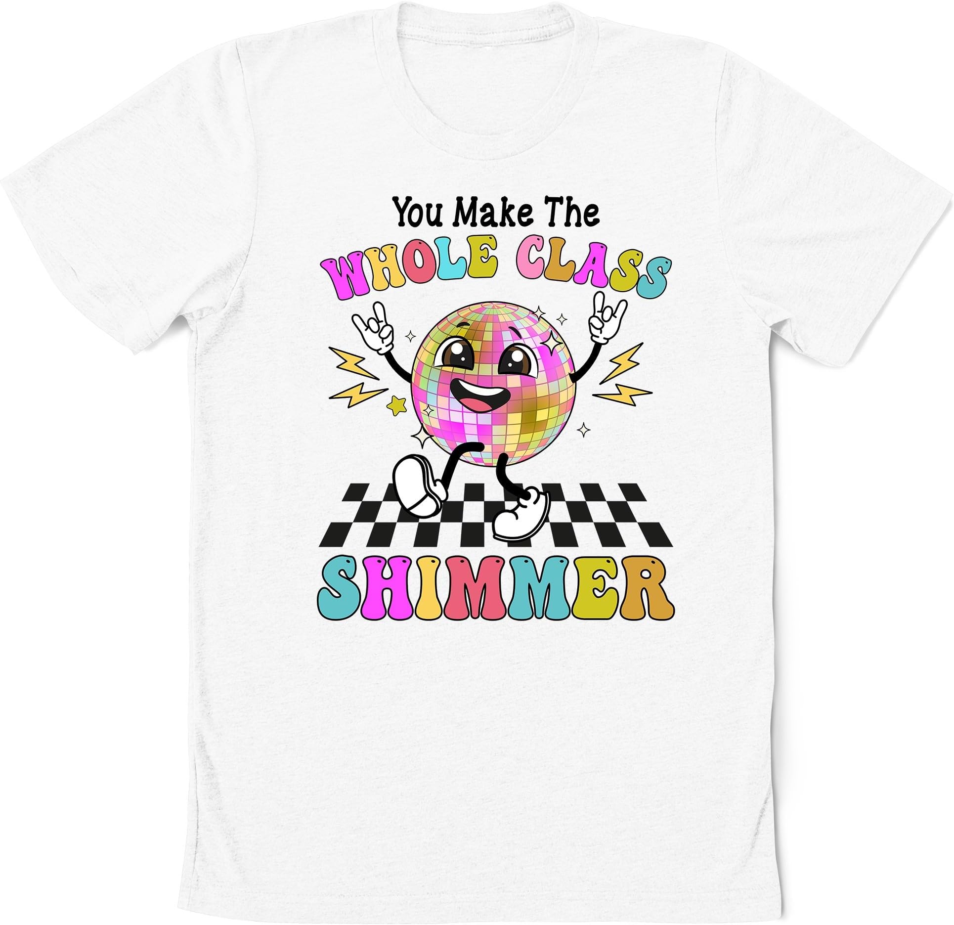 Teacher Shirt, You Make The Whole Class Shimmer, Groovy Retro Teacher Shirt, Cute Teacher Shirt, Back to School, Teacher Appreciation Gift