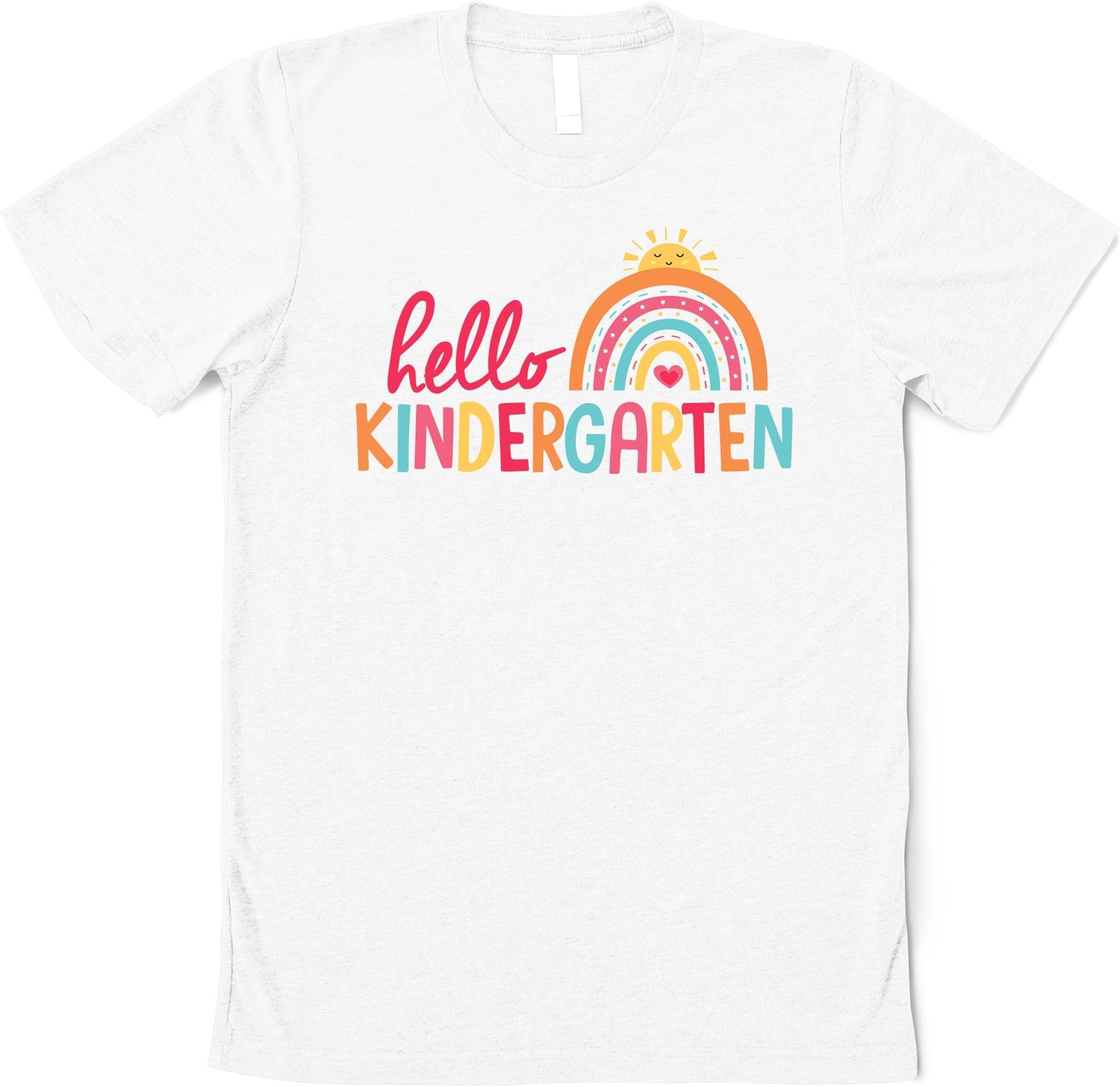 Hello Kindergarten Shirt, Kindergarten Rainbow Shirt, Kindergarten Teacher Shirt, Cute Teacher Shirt, Teacher Gift, Kindergarten Teacher