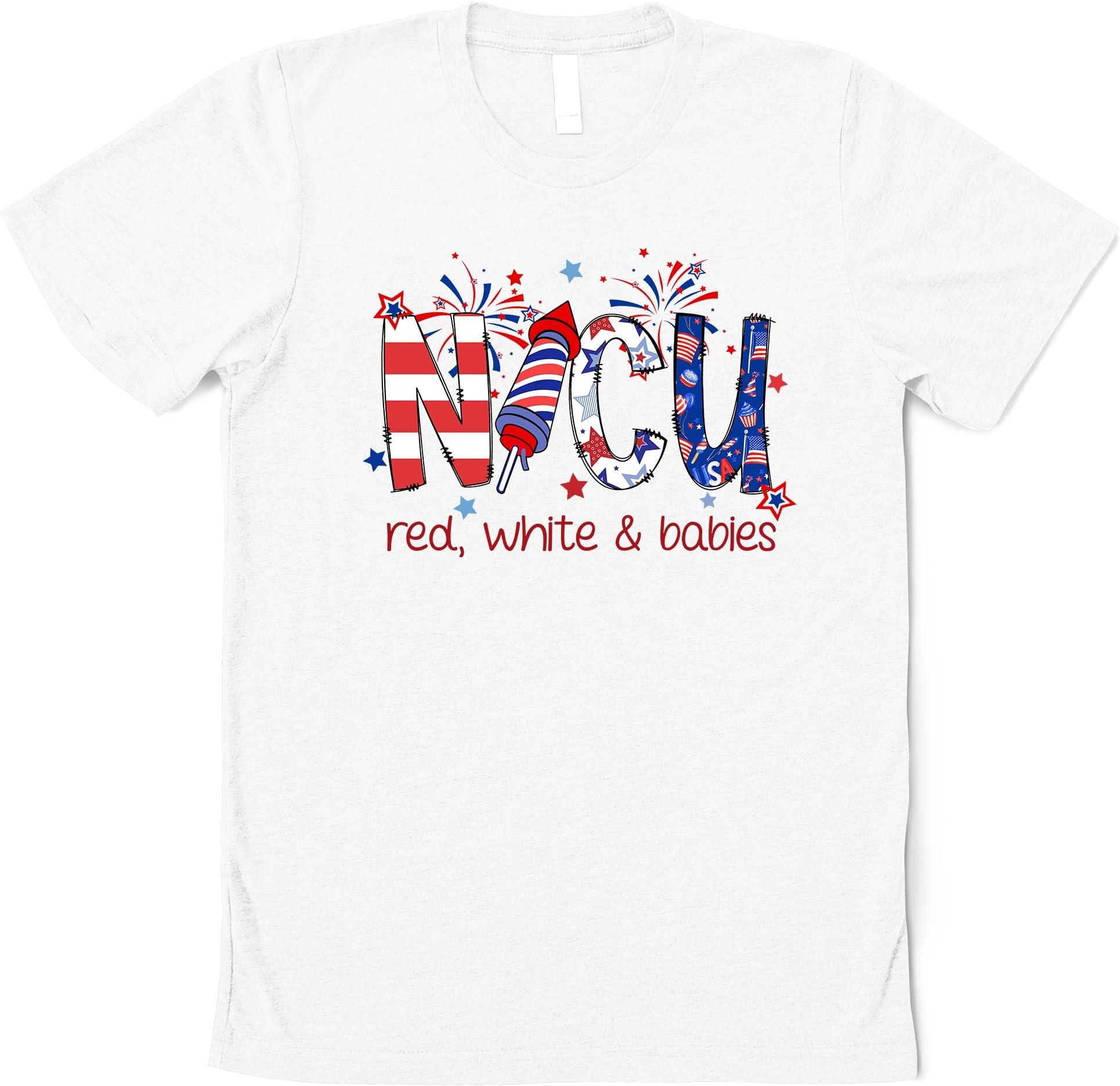4th of July NICU Shirt, Neonatal ICU Nurse Shirt, Fourth of July Hospital Party, American Nurse Shirt, Independence Day Team NICU Nurse