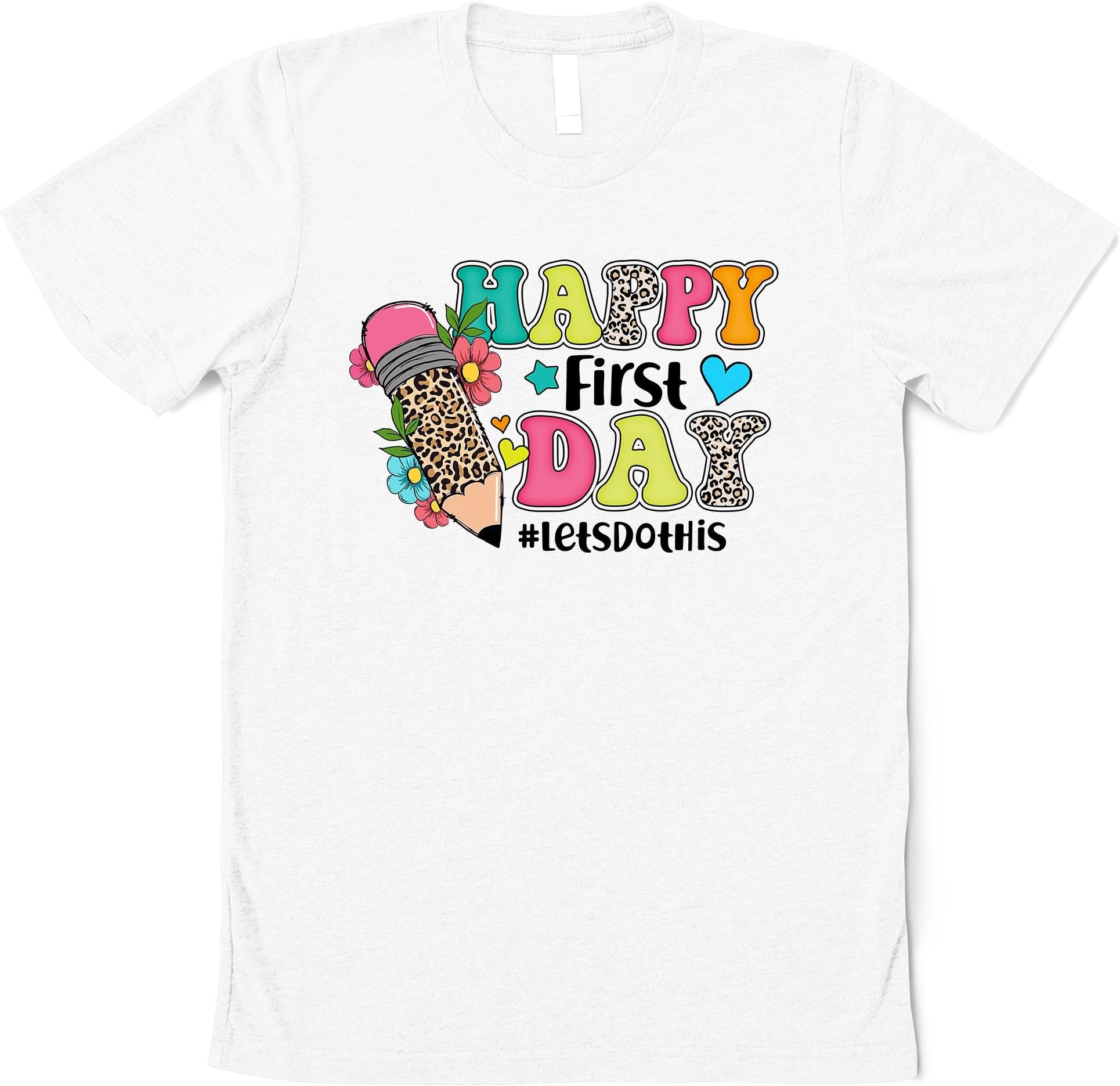 Happy First Day of School Shirt,Teacher Gift, Gift for Teachers, Kindergarten Teacher, Teacher Appreciation,Back to School Shirt