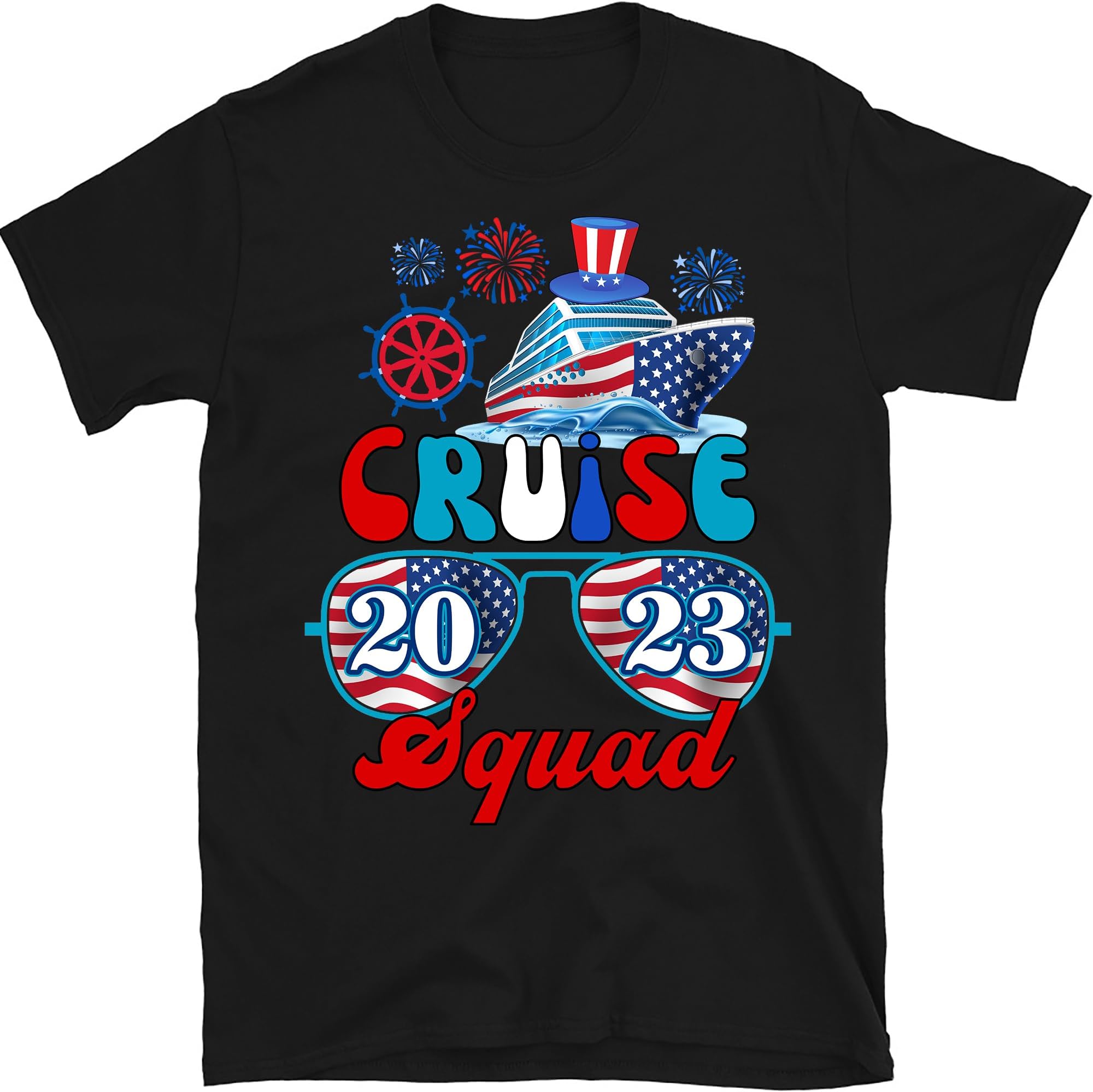 Cruise Squad 2023 4th of July Shirt, Fourth of July Cruise Trip Shirt, Patriotic Cruise Shirt,Cruise Ship Shirt,American Family Cruise Shirt