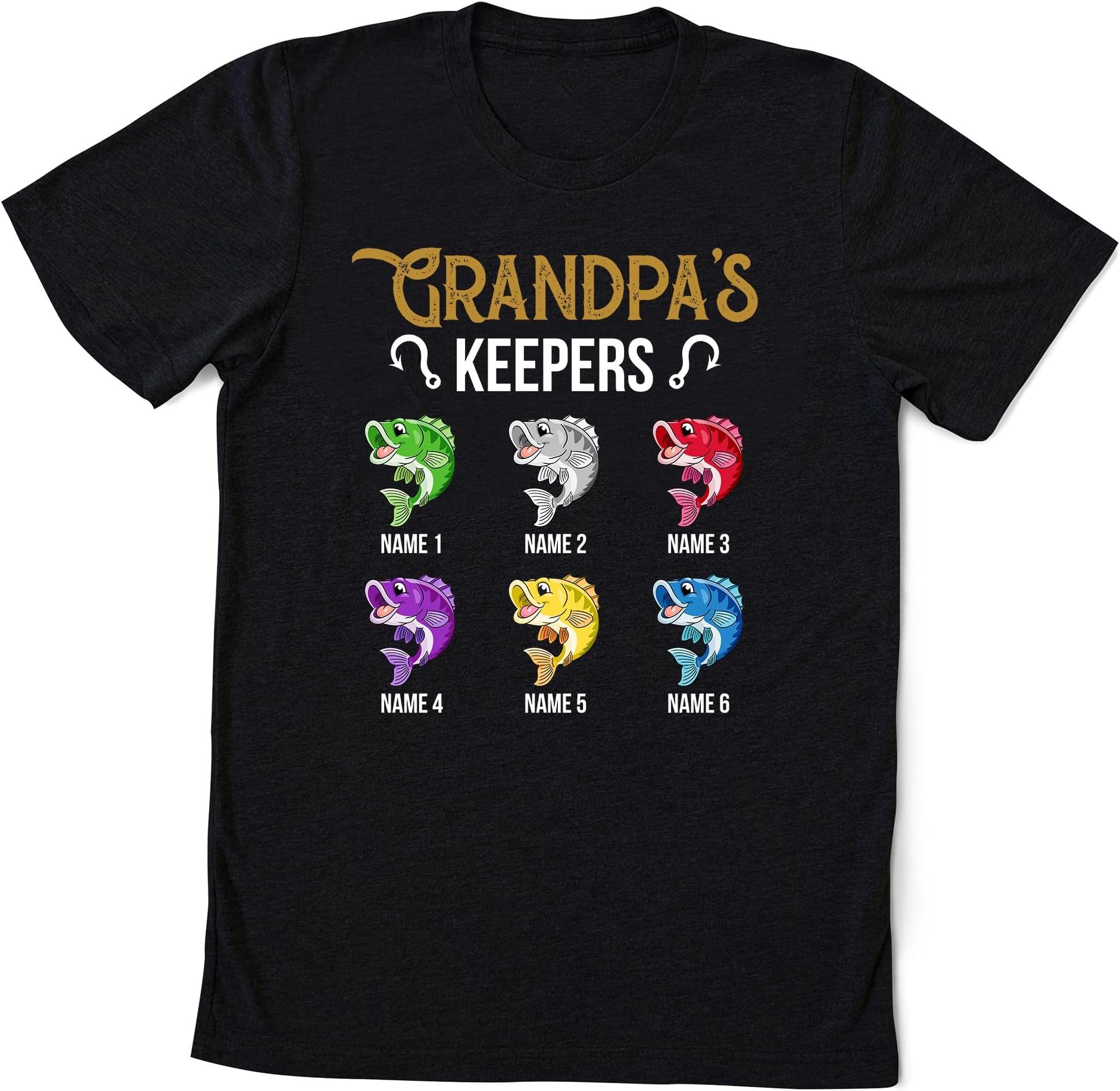 for Grandpa Shirt with Grandkids Names, Grandpa Fishing Shirt Grandpa Shirt with Names, Grandpa Fishing Gift from Grandkids