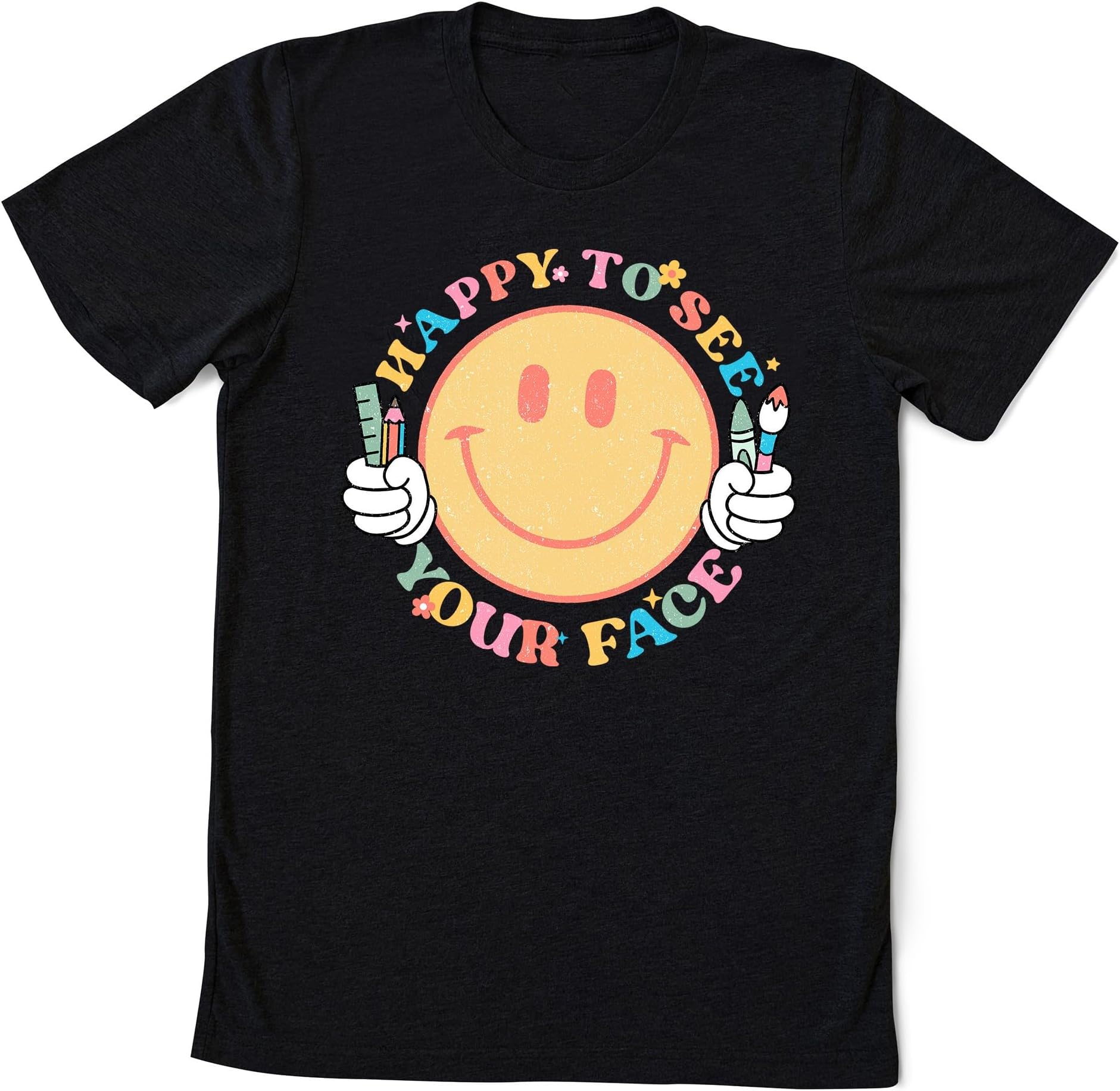 Teacher Shirt, Happy to See Your Face Shirt, Back to School Shirt, 1st Day of School Shirt, Elementary Teacher, Teacher Appreciation Gift