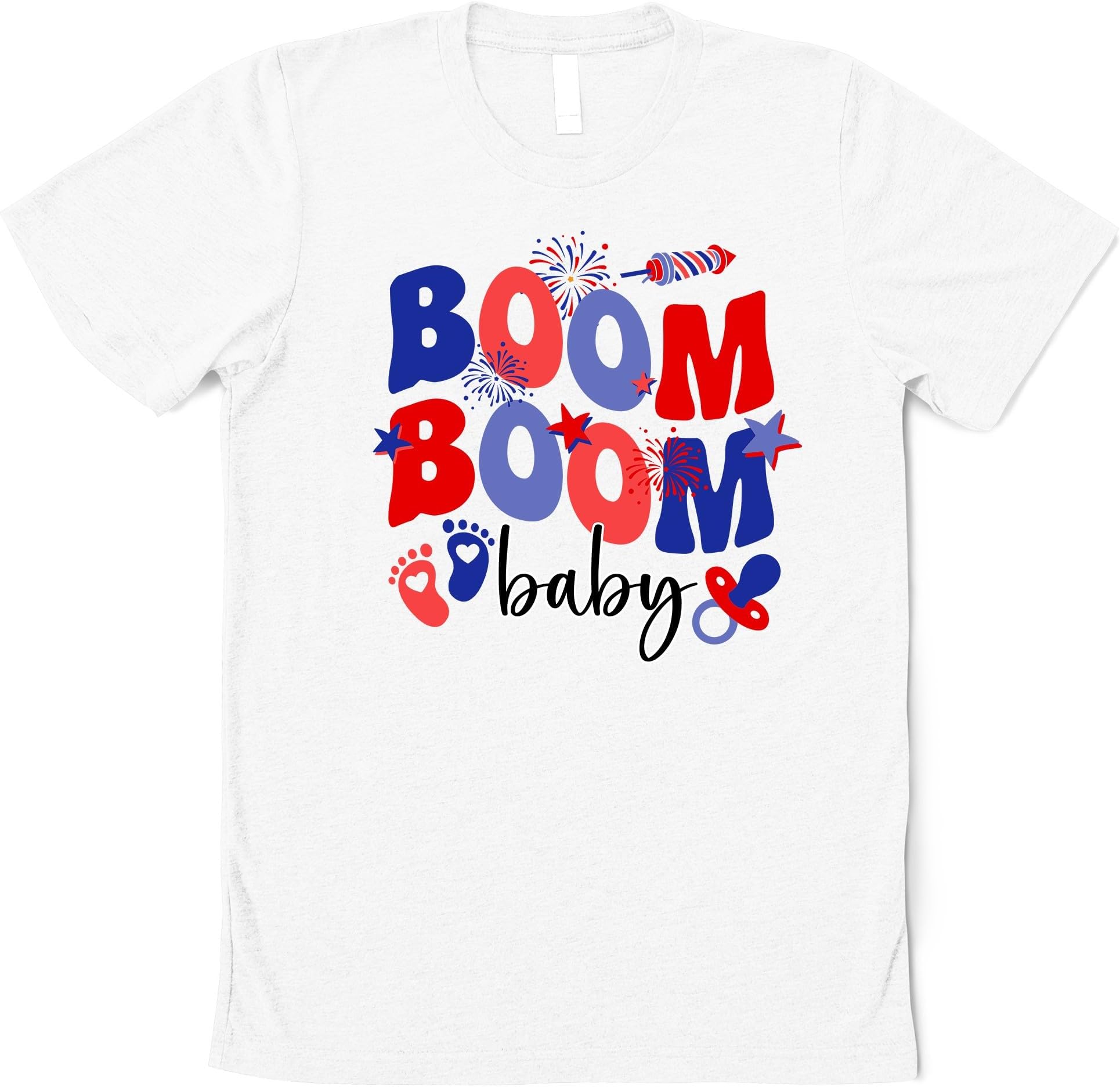 Boom Boom Baby Reveal Shirts 4th of July Pregnancy Announcement Shirt Patriotic Maternity Tee Fourth July Gender Reveal Top