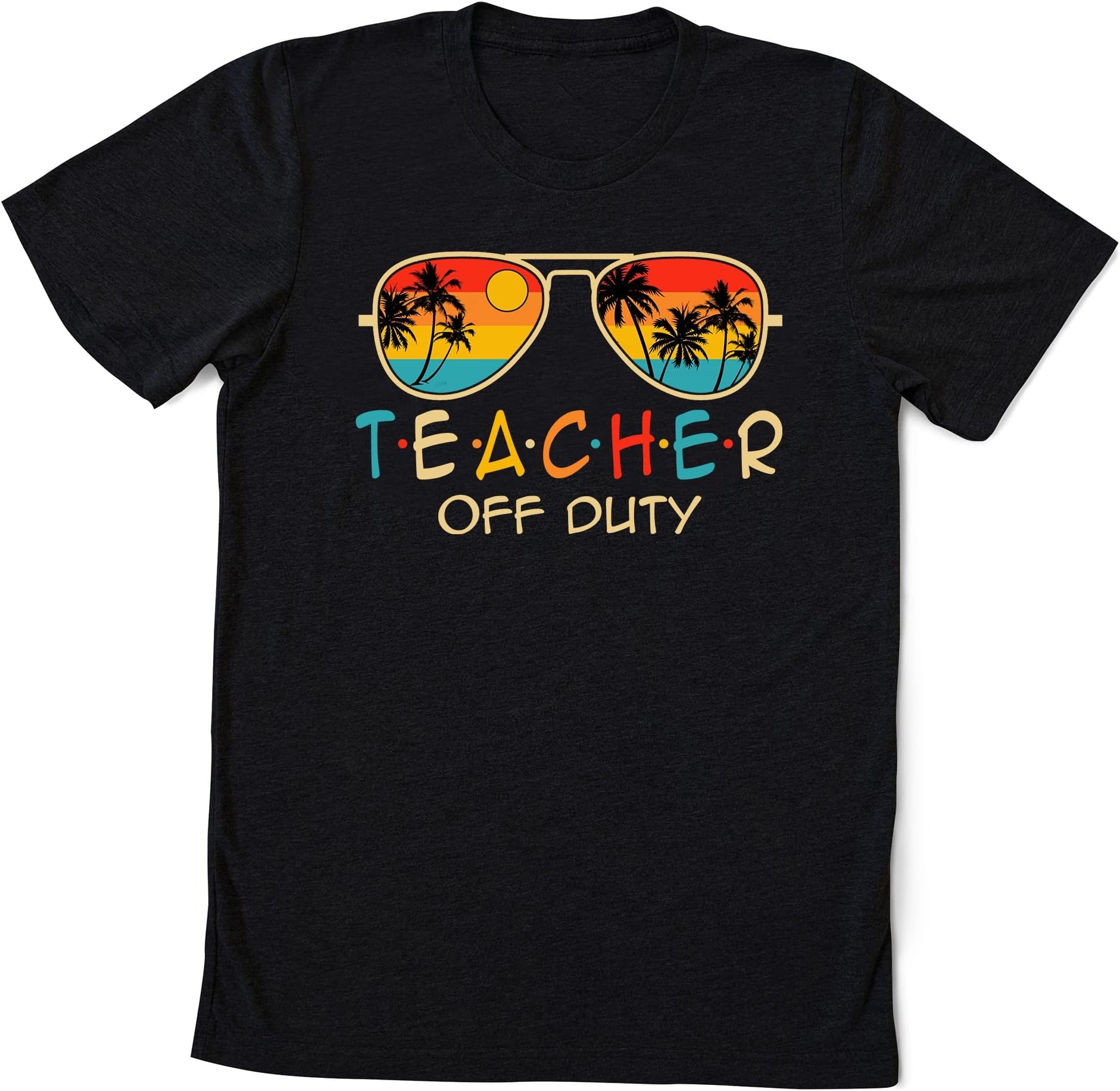 Teacher Off Duty Hello Summer Sunglasses Teacher T-Shirt, Bye Bruh Teachers Happy Last Day of School, Teacher Summer Break Shirt