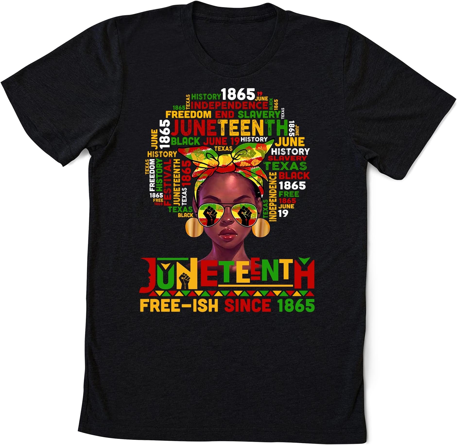 Juneteenth Black Women Free ish Since 1865 T-Shirt, Black Lives Matter Shirt, Black Women Shirt