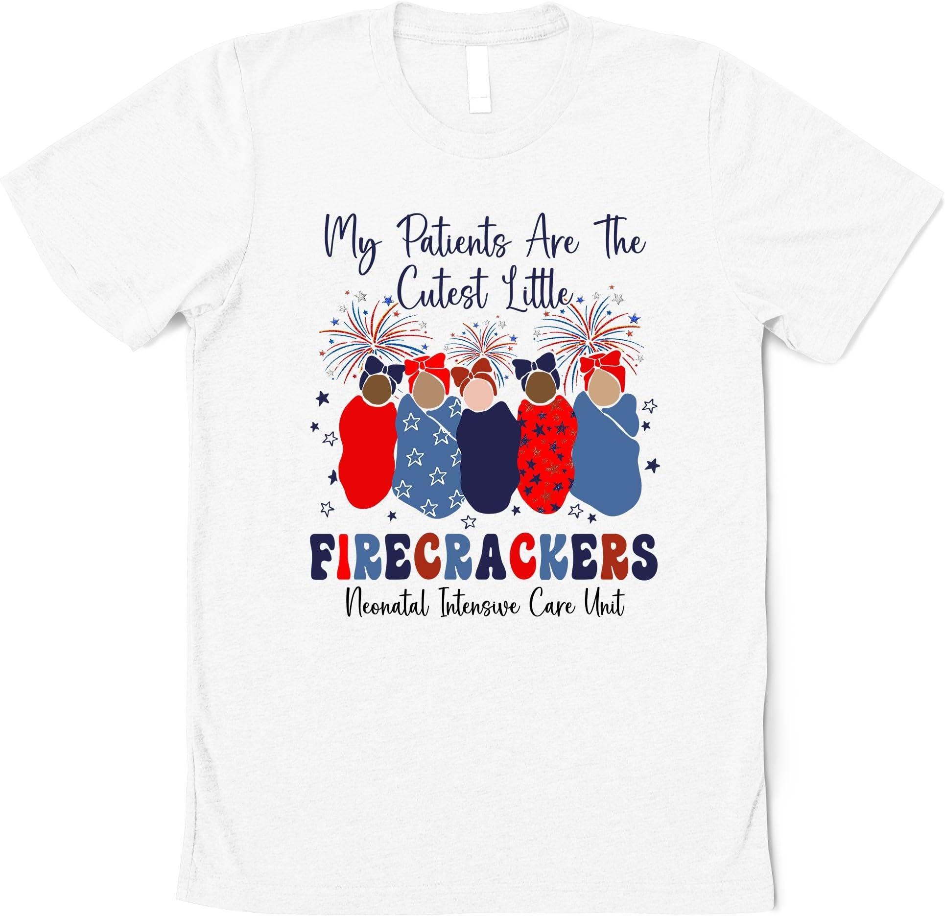 4th of July NICU Nurse Shirt, Neonatal ICU Nurse Tshirt, American Nicu Nurse Tee,Fourth of July Neonatal Intensive Care Unit Patriotic Nurse