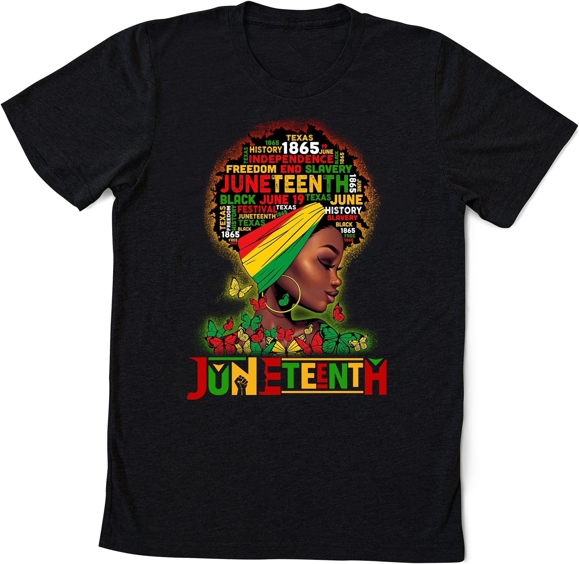 Juneteenth Queen Black Women T-Shirt, Juneteenth Black Women Natural Hair, Black Lives Matter