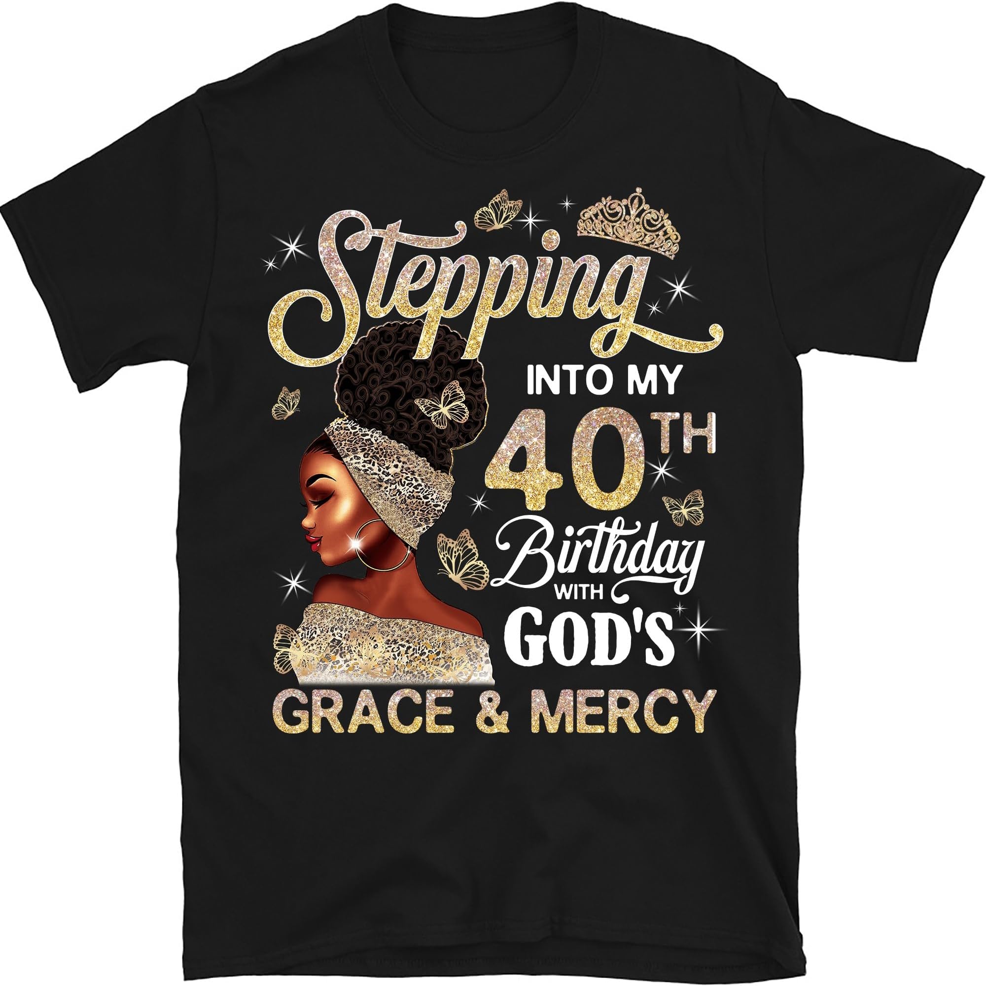 Custom 50th Birthday Shirt for Women, Melanin Queen 50 Years Old Birthday Shirt, Personalized Birthday Gift, Black Woman