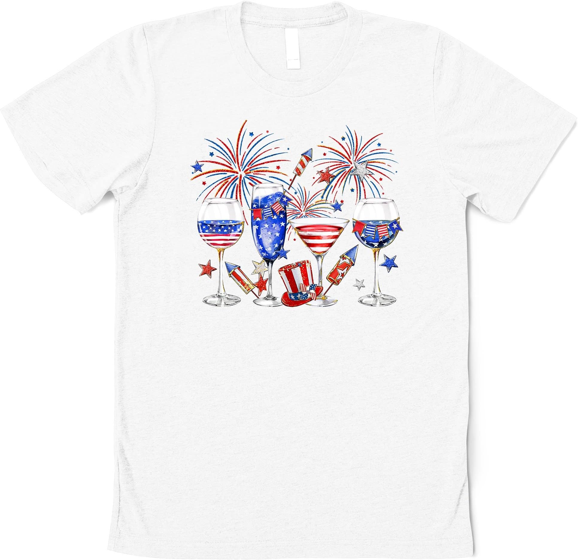 Happy 4th of July Shirt, Red Wine Blue, Patriotic Shirt, Independence Day Shirt, Gift for Women, American Flag Shirt, Red White Blue Shirt