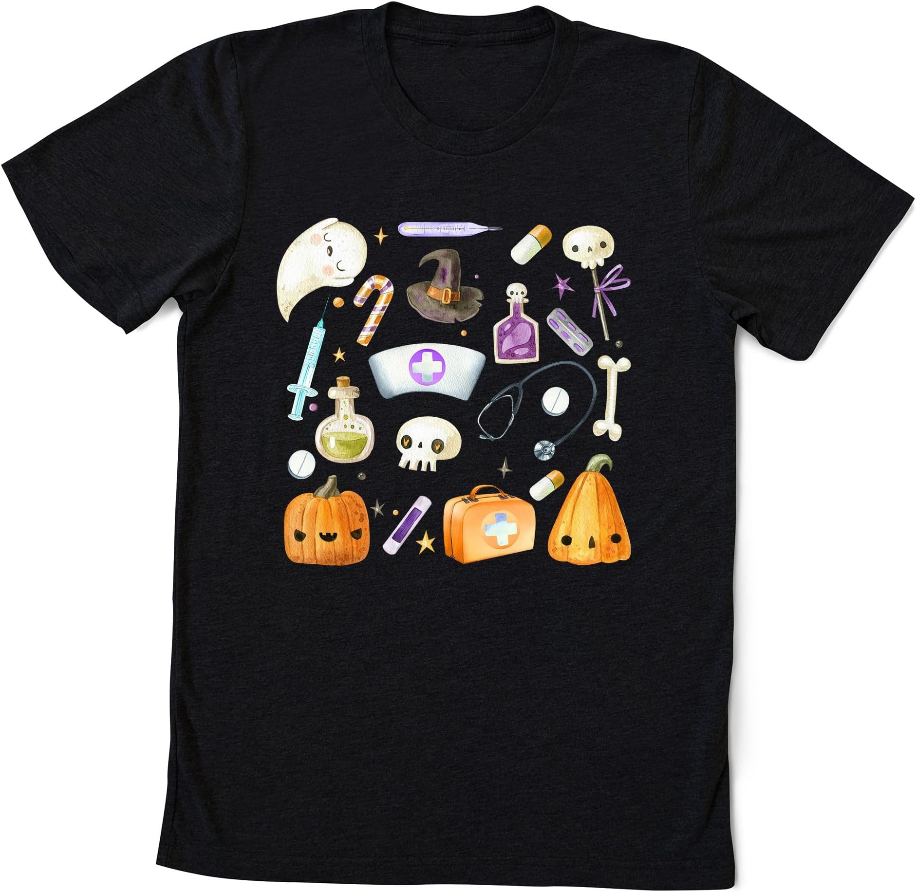 Nurse Ghost Shirt, Halloween Nurse Shirt, Nurse Boo Crew, Spooky Nurse, Halloween Doodle Shirt