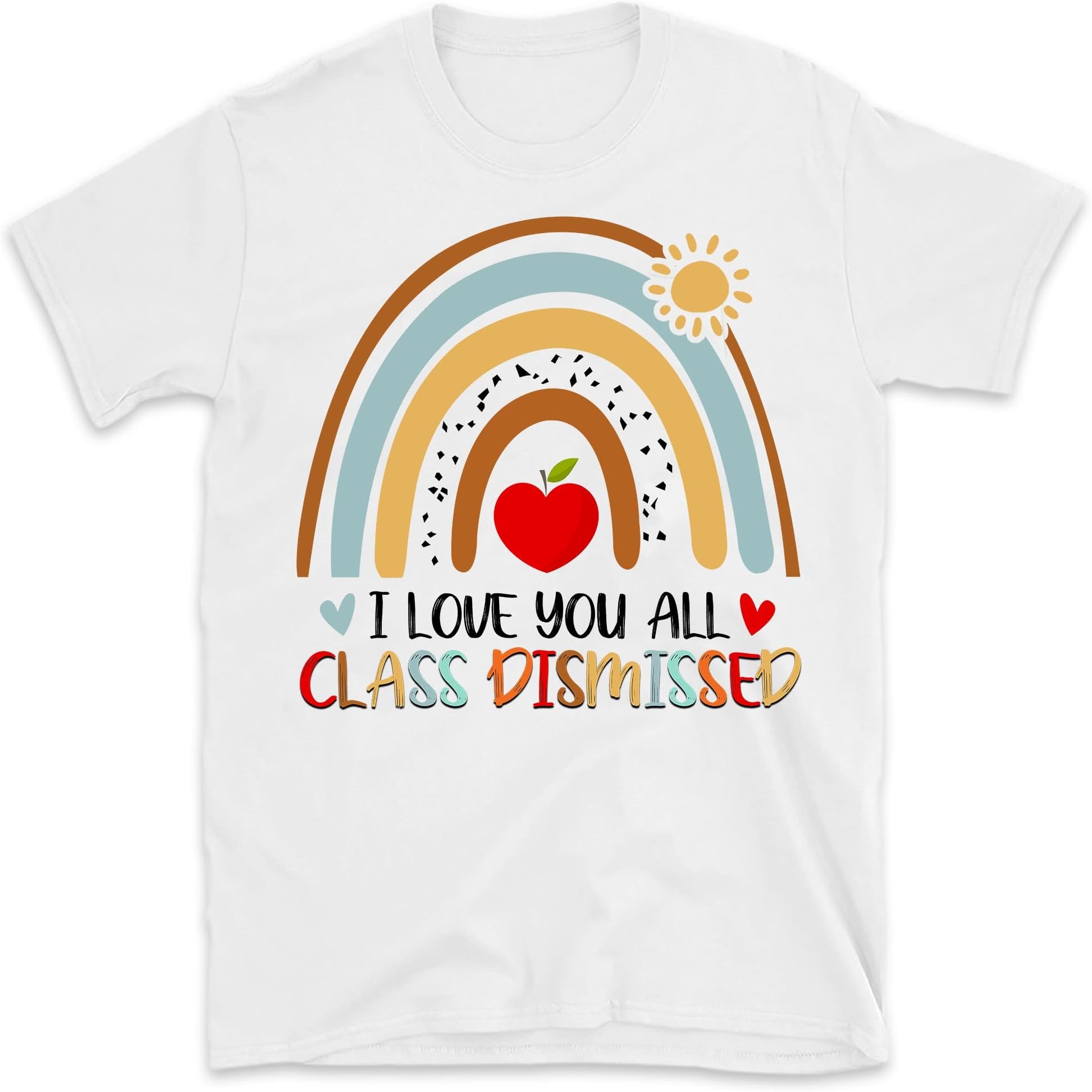I Love You All Class Dismissed,2023 Last Day of School,Funny Teacher Life Shirt,Teacher Mode Tee,Teacher Team Shirt,Peace Out Kindergarten