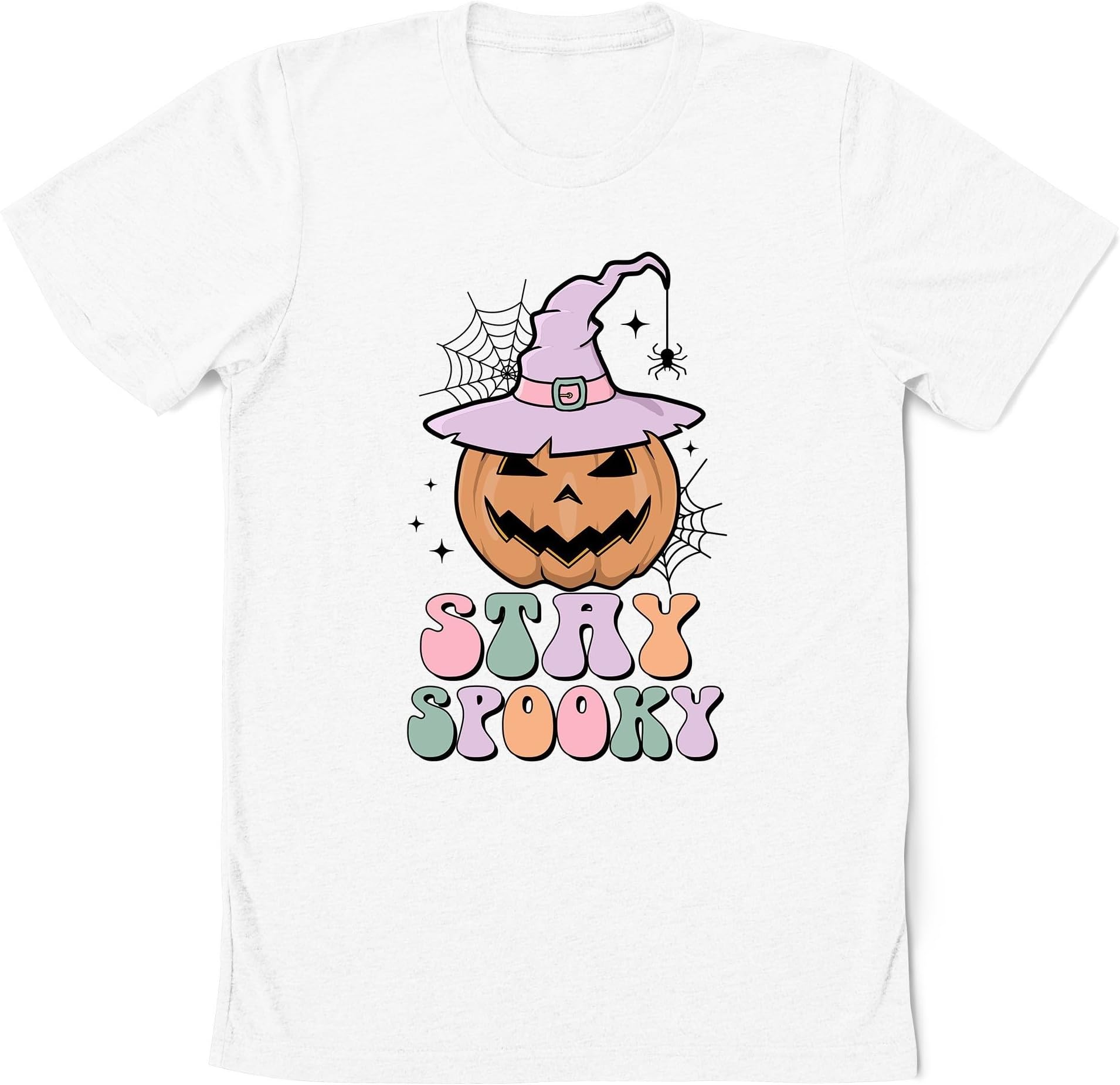Stay Spooky Shirt, Rainbow Groovy Halloween Shirt, Retro Halloween Shirt, Spooky Vibes Shirt, Spooky Season Shirt, Halloween Costume Gift