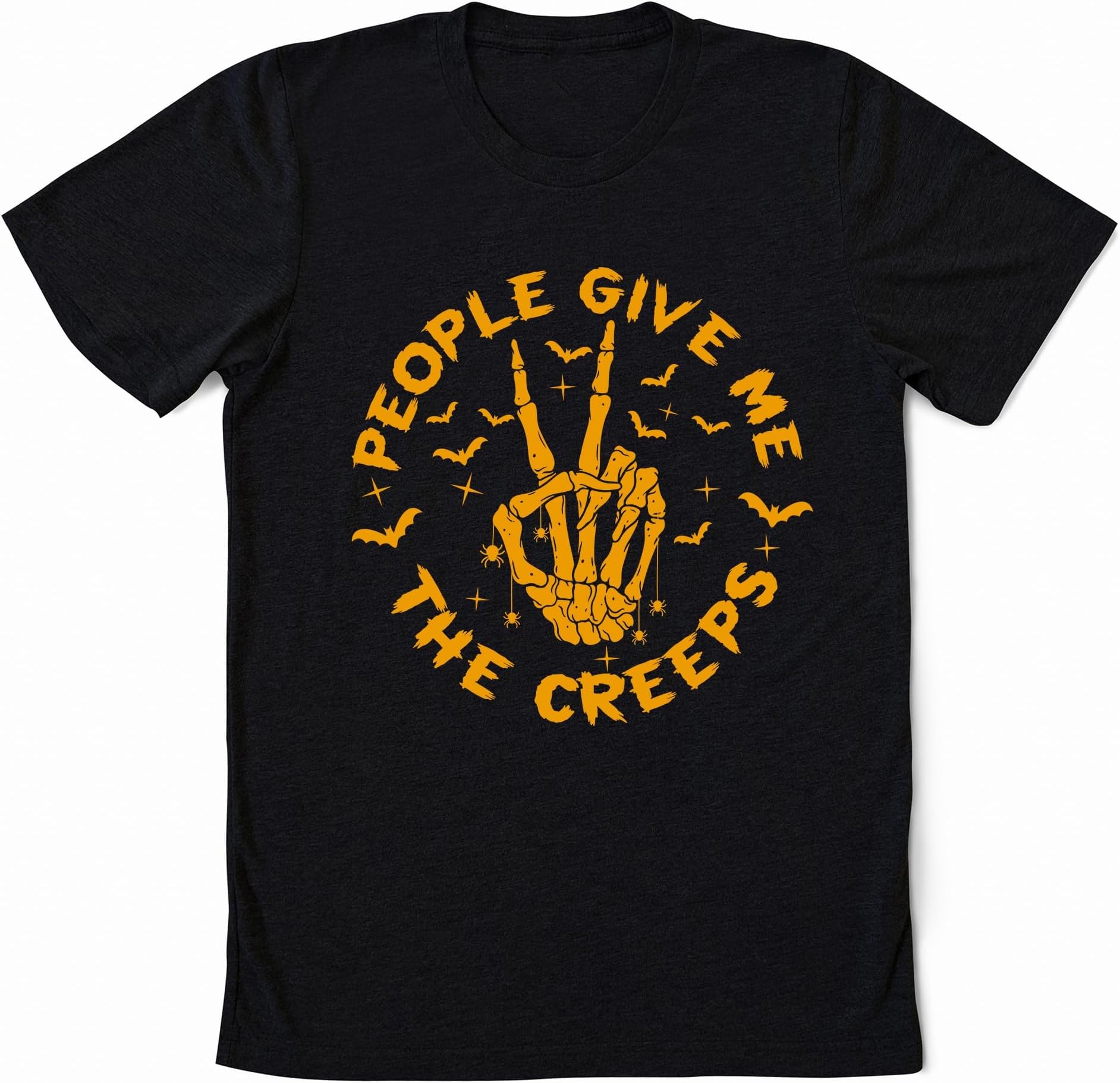 Funny Skeleton Hands Tshirt, People Give Me The Creeps Sweater, Skeleton Halloween Sweatshirt, Skeleton Halloween Shirt, Halloween Shirt, Skeleton Hand Spooky Season