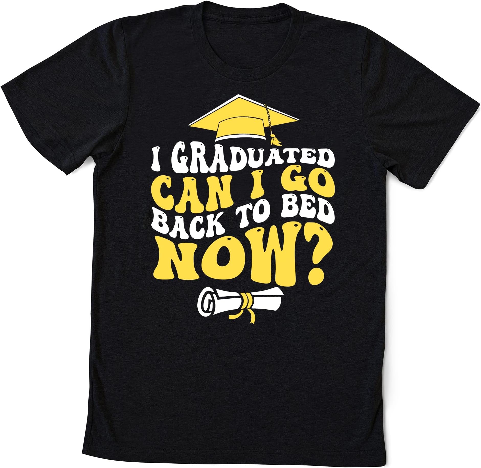 Funny Graduate Shirt, Graduate 2023 Shirt, Senior Gifts, I Graduated Can I Go Back to Bed Now, Sarcastic Grad Shirt,Retro Graduation Shirts