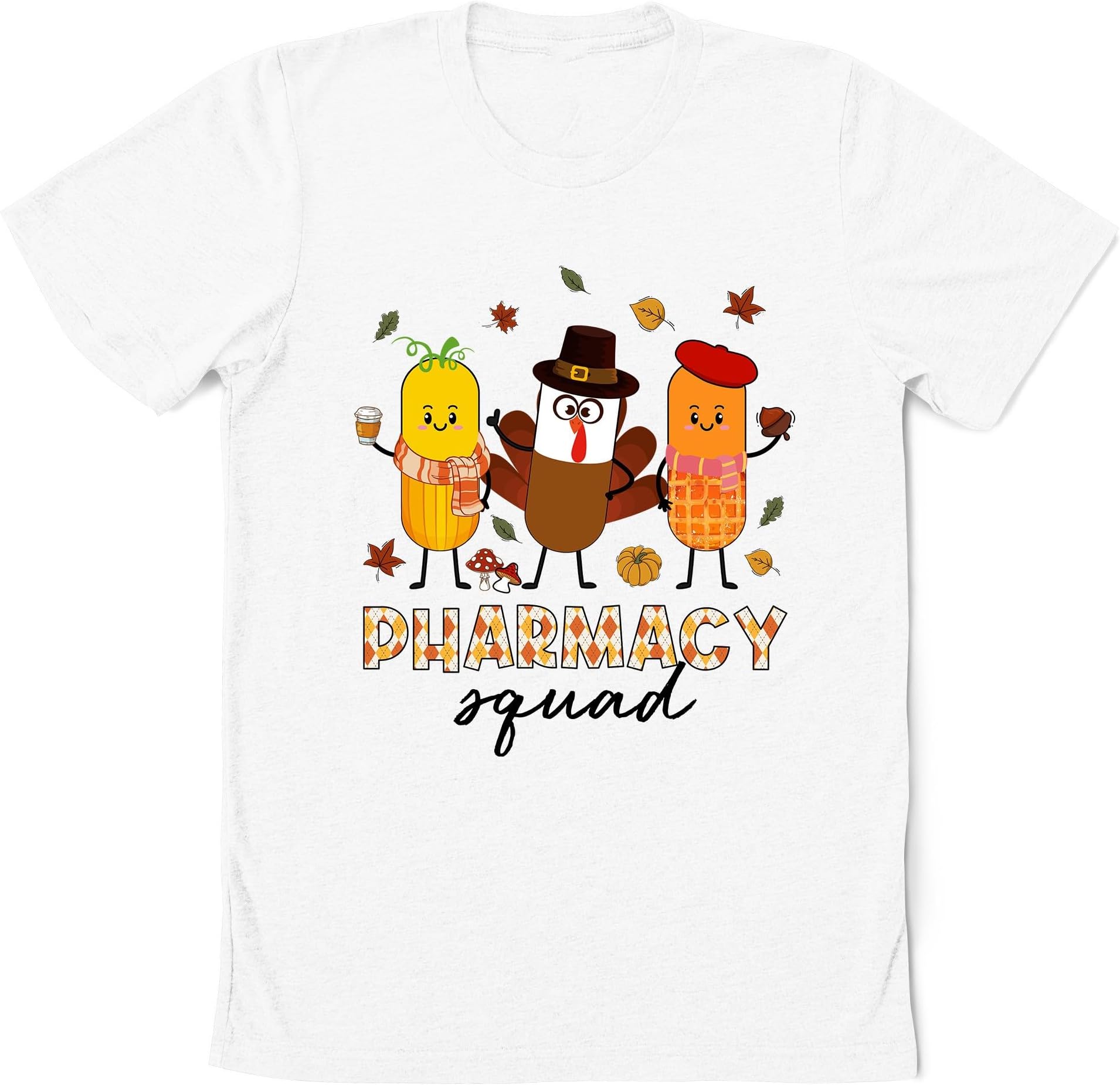 Pharmacy Squad Thanksgiving Shirt, Pharmacy Fall Shirt, Pharmacist Gift, Thankful Shirt, Pharmacy Tech Fall Shirtb