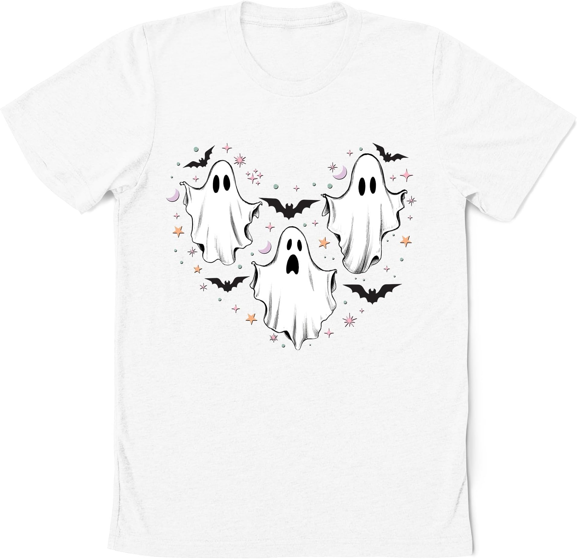 Halloween Boo Heart Shirt, Spooky Vibes Shirt, Spooky Season Shirt, Groovy Halloween Shirt, Cute Halloween Costume Gift