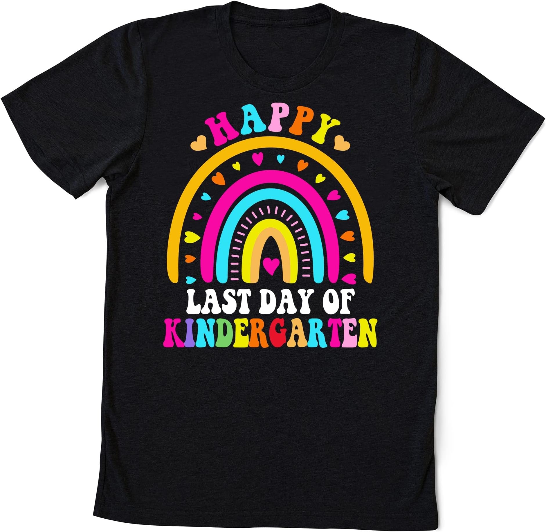 Happy Last Day of Kindergarten Teacher Student Graduation T-Shirt, Teacher Kid Student Graduation T-Shirt, Last Day of School Shirt