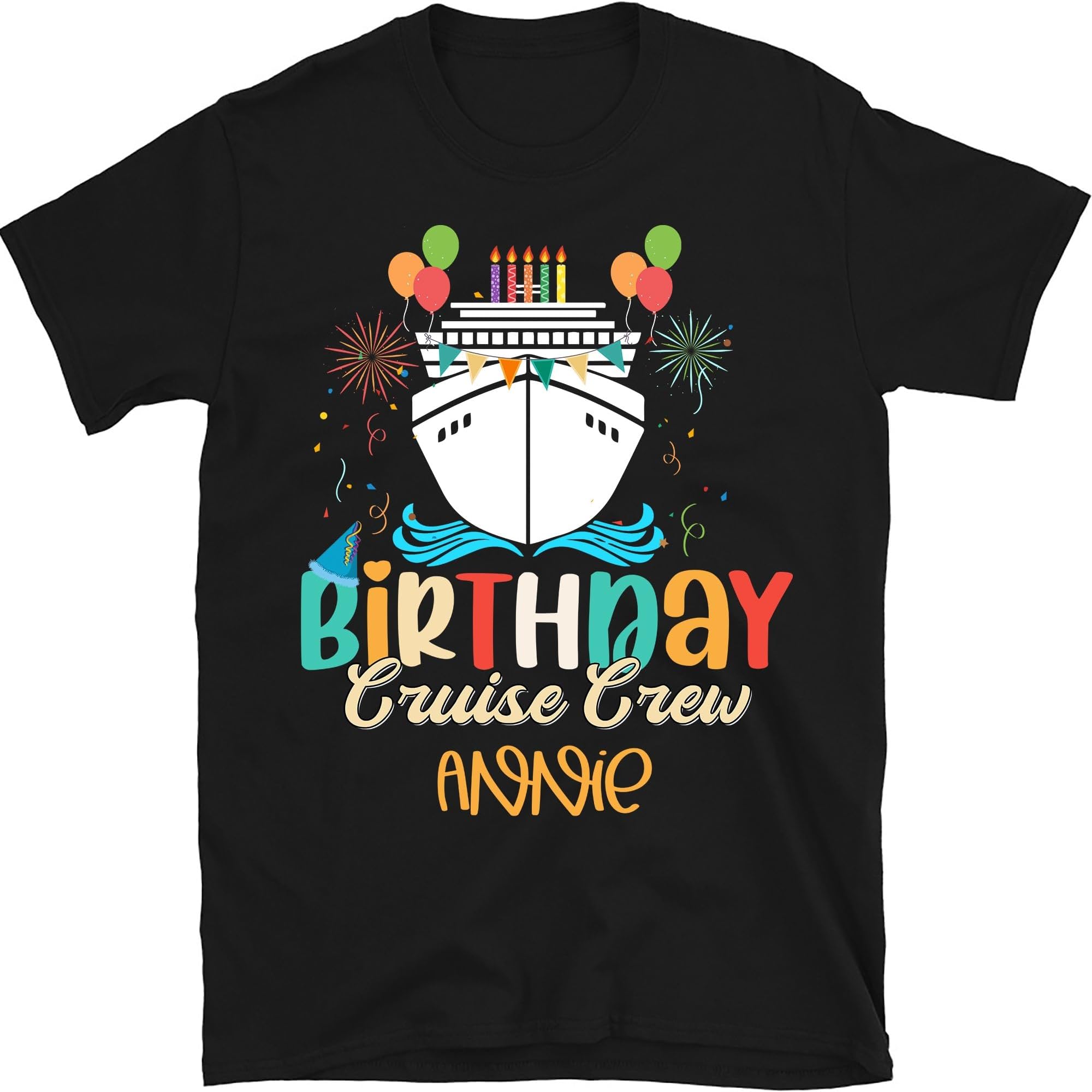 Personalized Birthday Cruise Crew Shirt, Matching Family Tees, Cruising Celebration, Summer Cruise Shirt, Birthday Squad Shirt, Custom Birthday Trip, Gift for Birthday 1