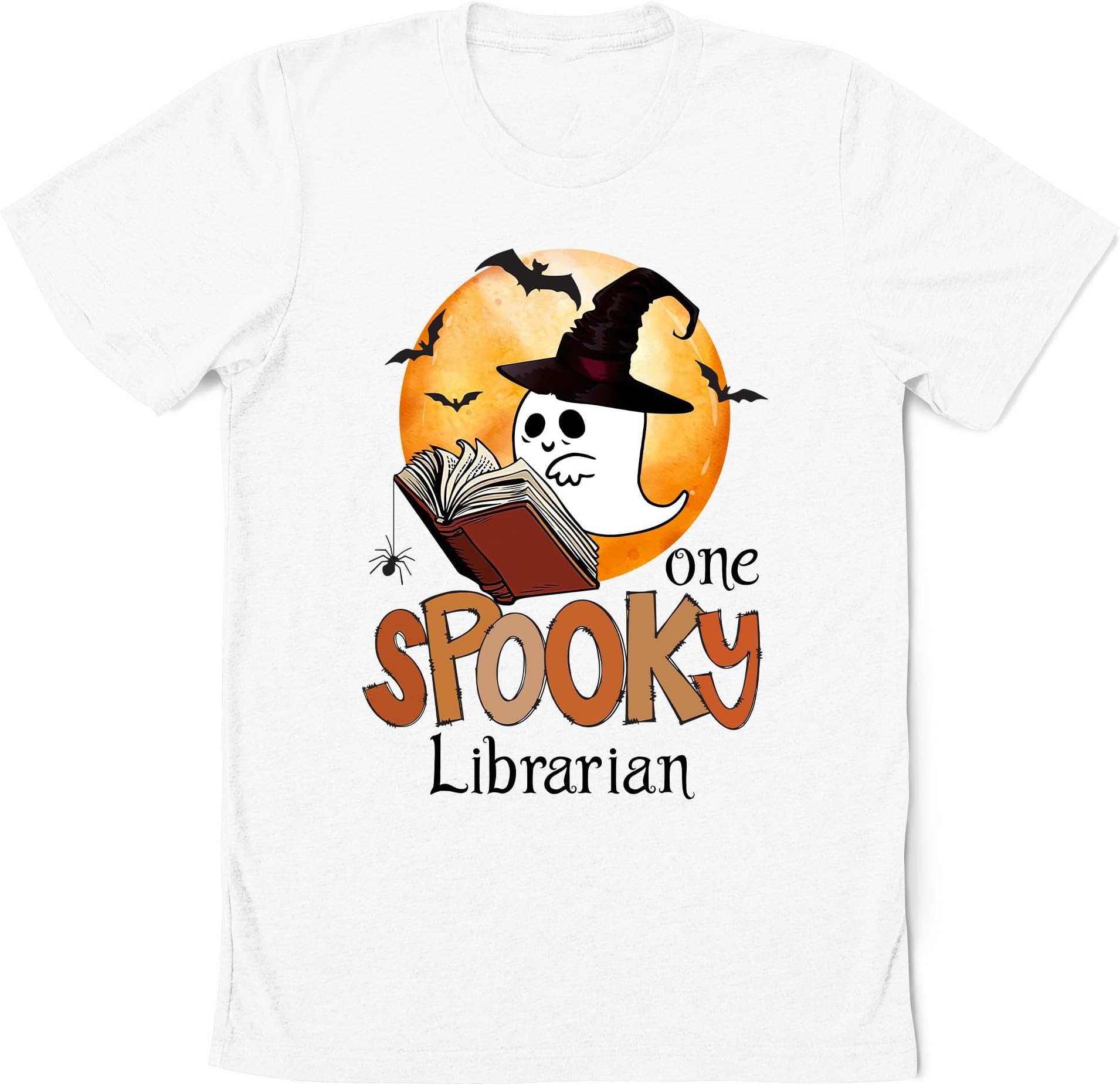 One Spooky Librarian Shirt, Halloween Librarian Shirt, Gift for Librarian, Library Boo Crew