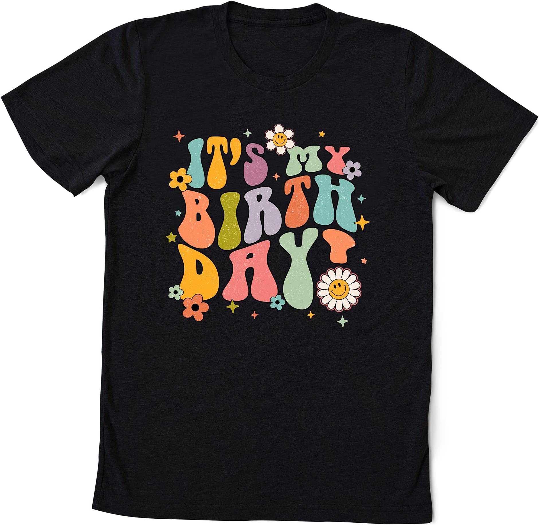 My Birthday Retro Groovy Birthday Women Teens Girls T-Shirt, Funny Birthday Gift, Gift for Birthday