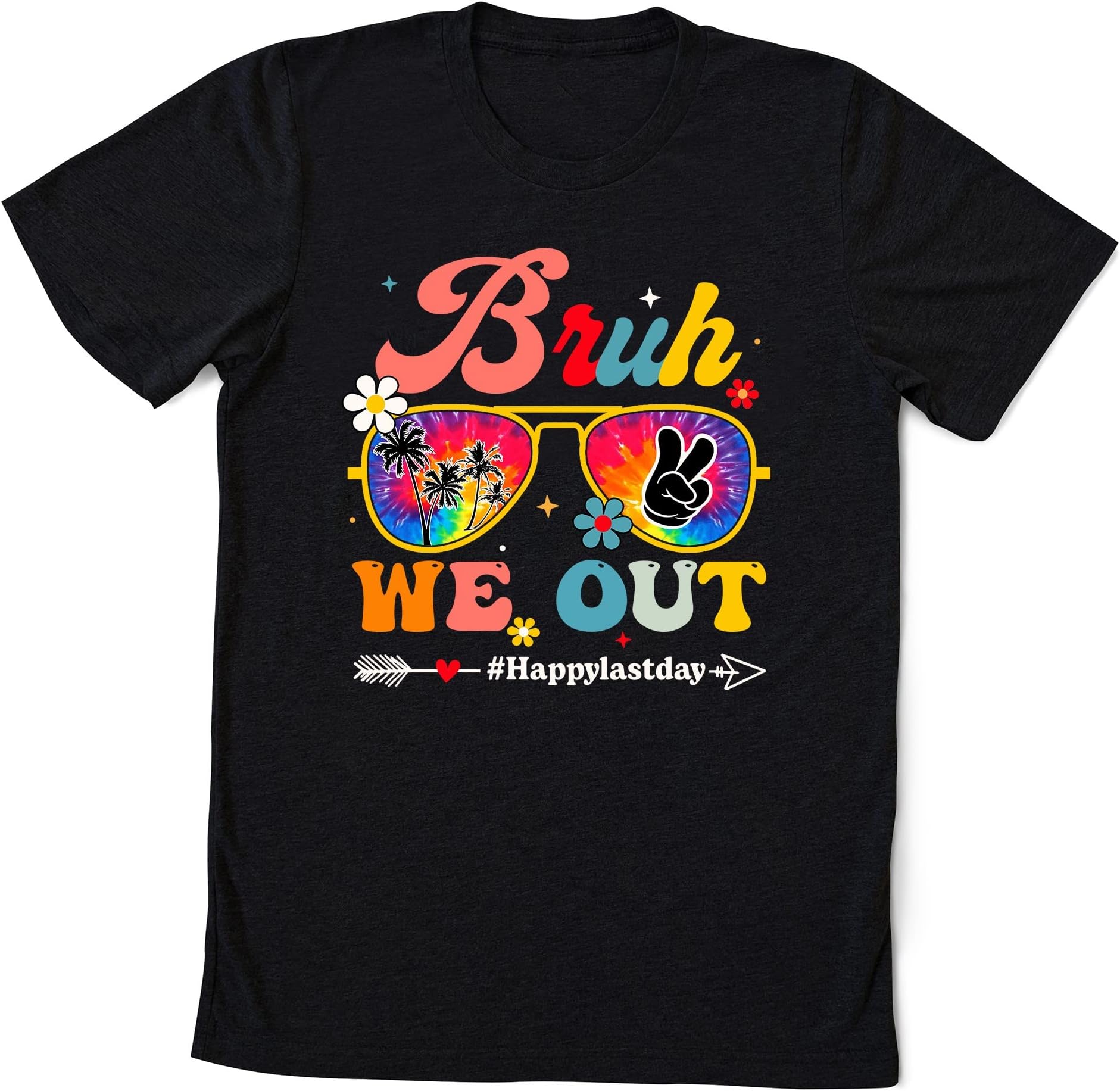 Bruh We Out Happy Last Day of School Teacher Boy Girl Summer T-Shirt, End of School Tees