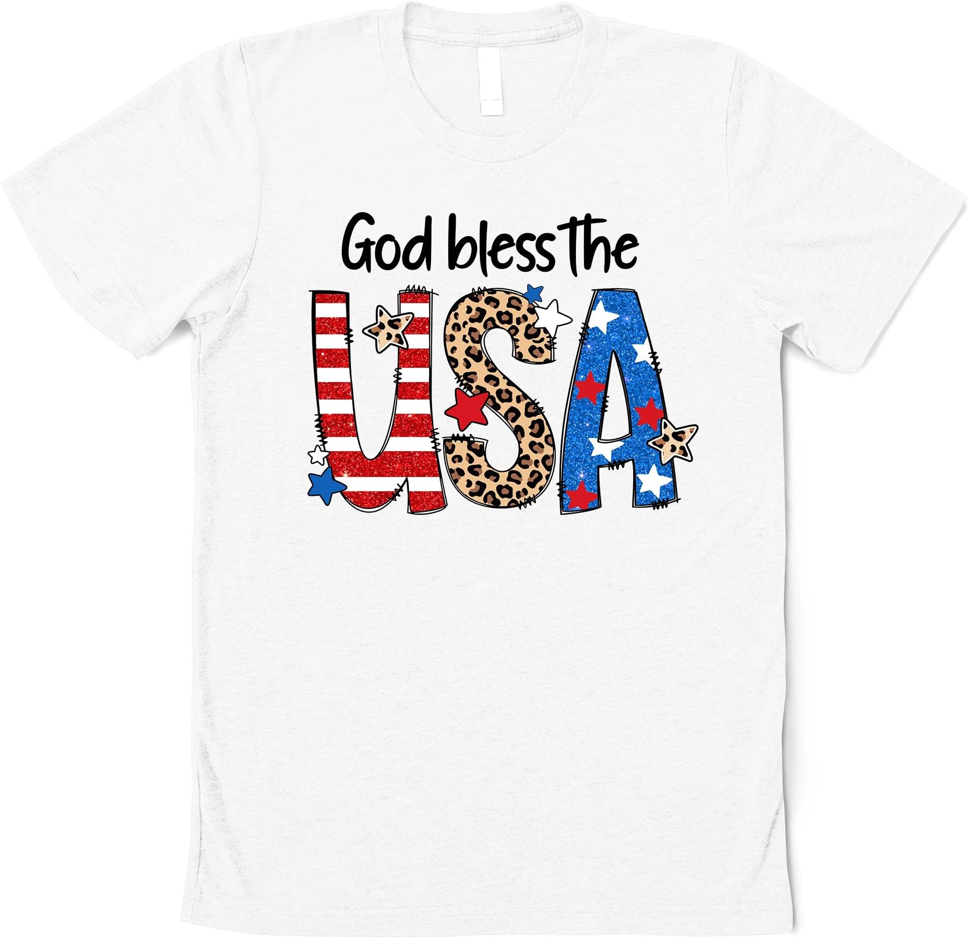 4th of July T-Shirt, God Bless The USA Shirt, Women's 4th of July Shirt, Fourth of July Tee, America T-Shirt, Summer Shirt, Memorial Day