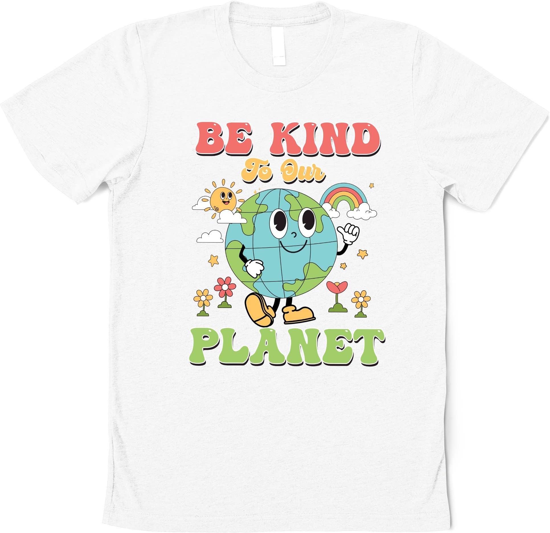 Earth Day Shirts, Planet T-Shirt, Graphic Tees for Women, Be Kind to Our Planet T-Shirt, Environmental Gifts, Climate Change