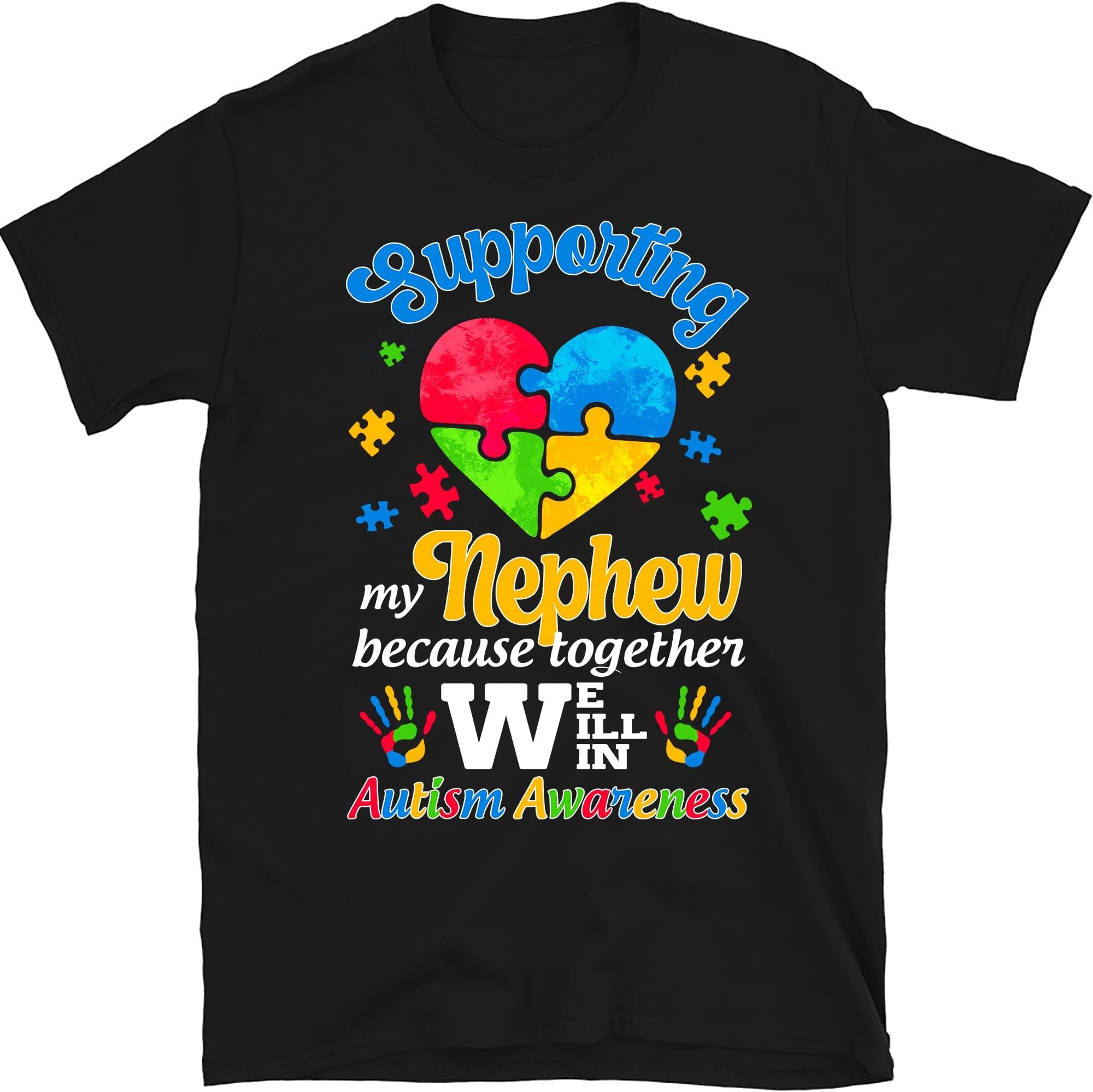 Supporting My Brother Puzzle Autism Awareness Month Shirt T-Shirt, Autism Family Shirt, Autism Gift, Autism Awareness Shirt, Autism Awareness Gift