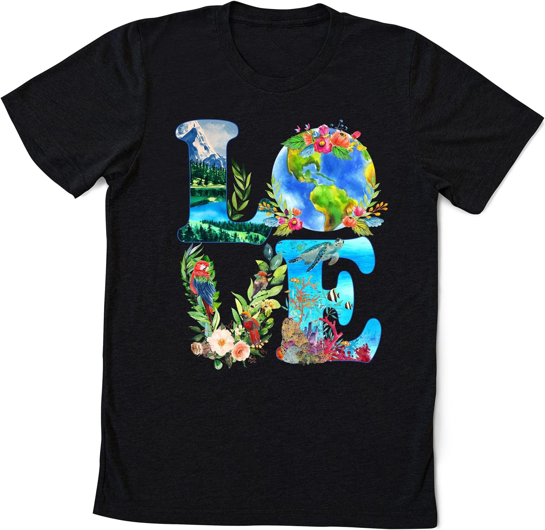 Love World Earth Day Planet Environmental Animal T-Shirt, Earth Day T-Shirt, Save The Earth Shirts
