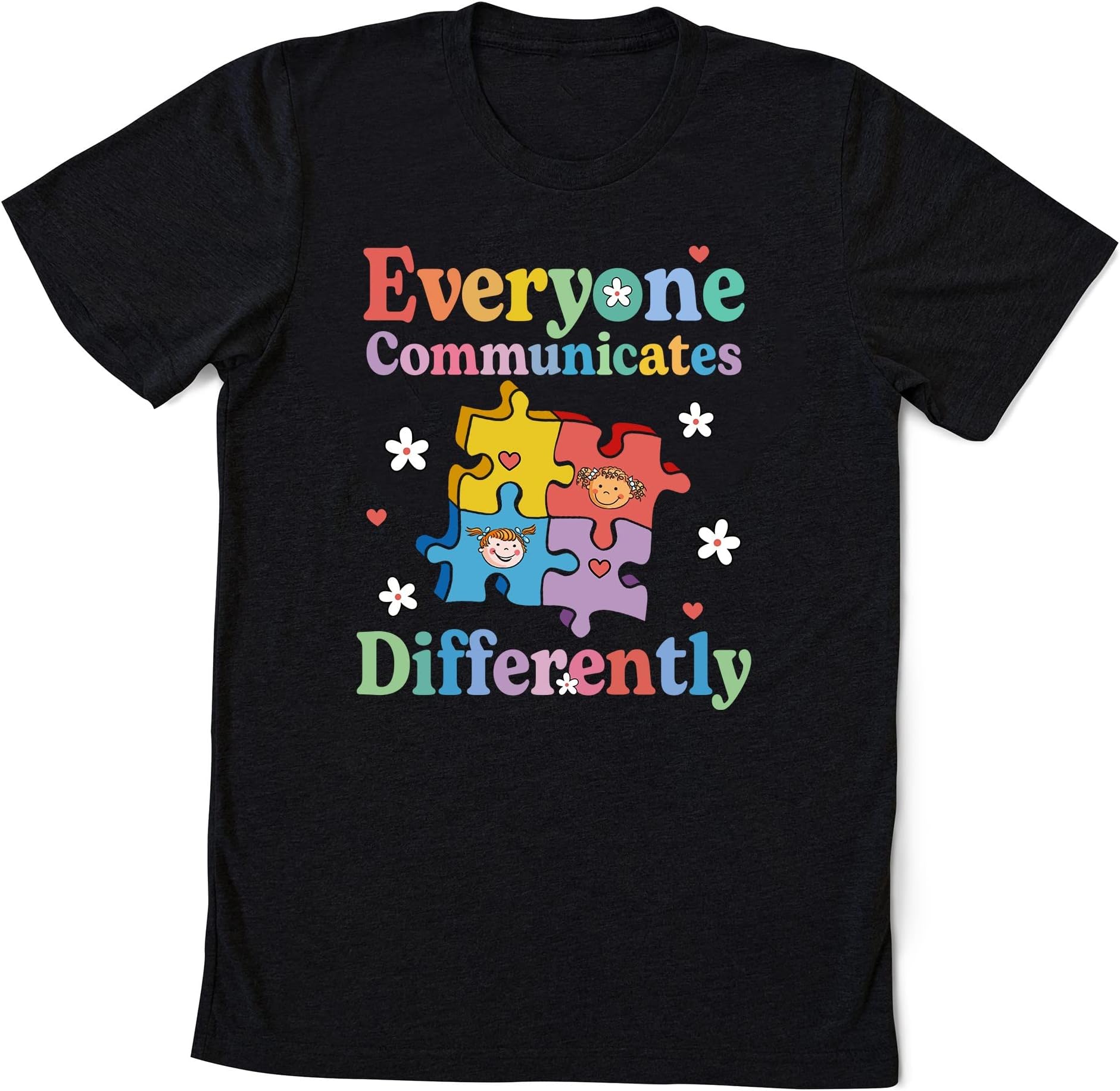 Everyone Communicate Differently T-Shirt, Autism Awareness Shirt, Autism Support Shirt, Autism Tee, Gift for Autism, Special Education Shirt