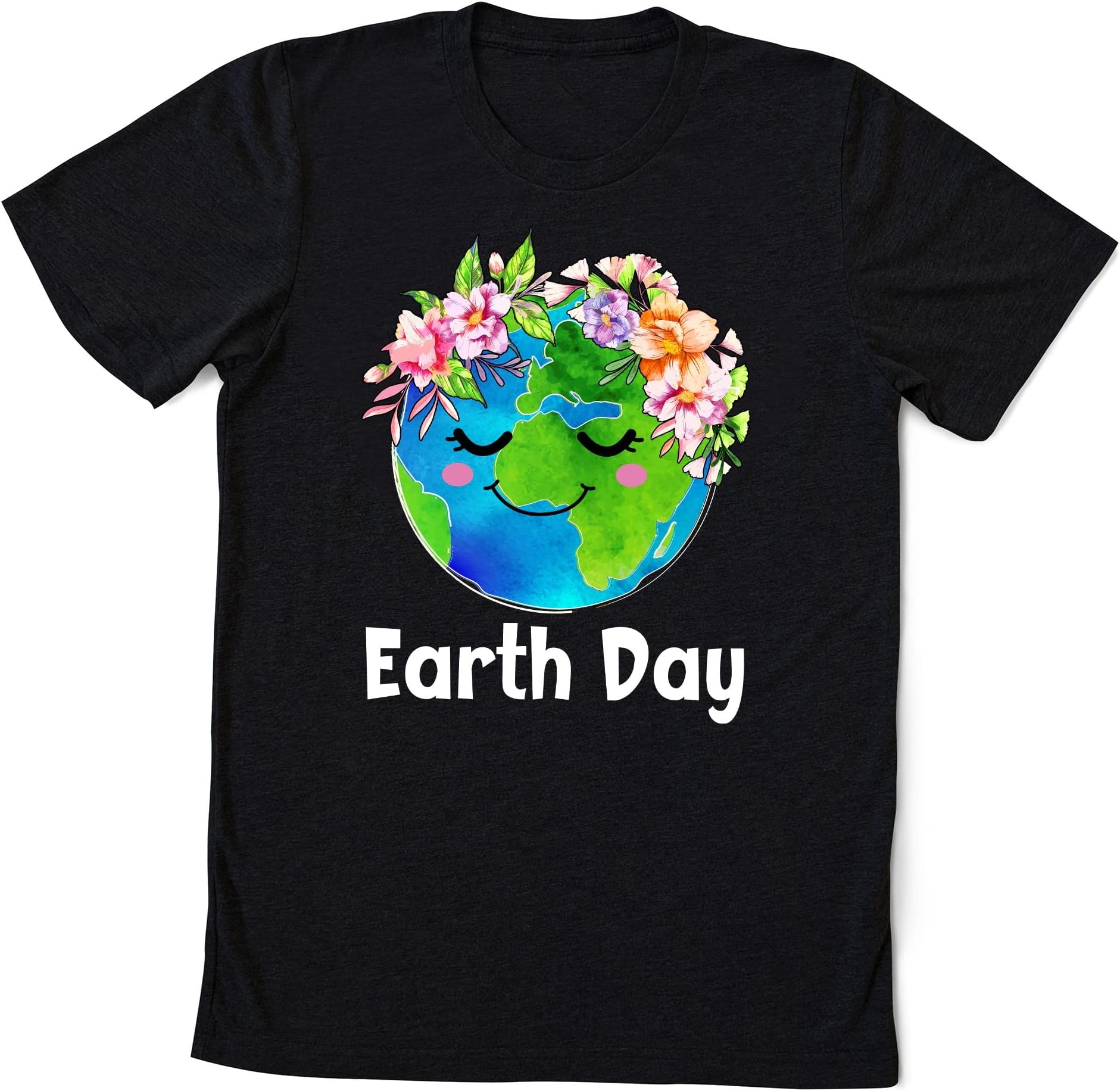 Happy Earth Day Shirt Cute Earth with Floral Earth Day 2021 T-Shirt, Save The Earth Shirts, Earth Day Awareness Tee