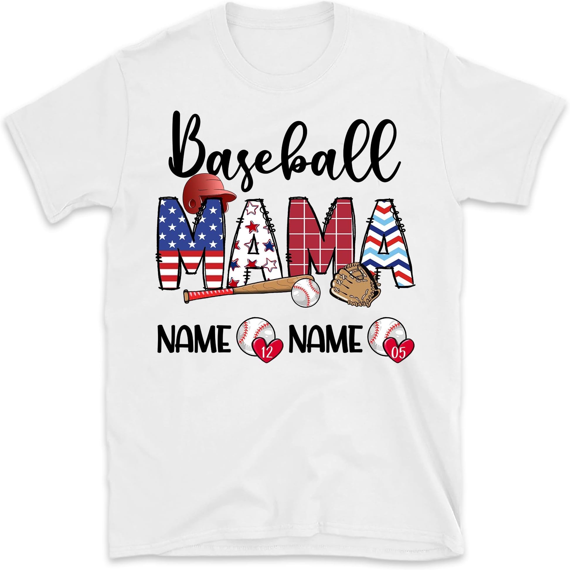 Personalized Softball Grandma Shirt, Custom Name Shirt, Love Softball Shirt, Game Day Shirt, Softball Grandma Shirt, Softball Grandma Shirt