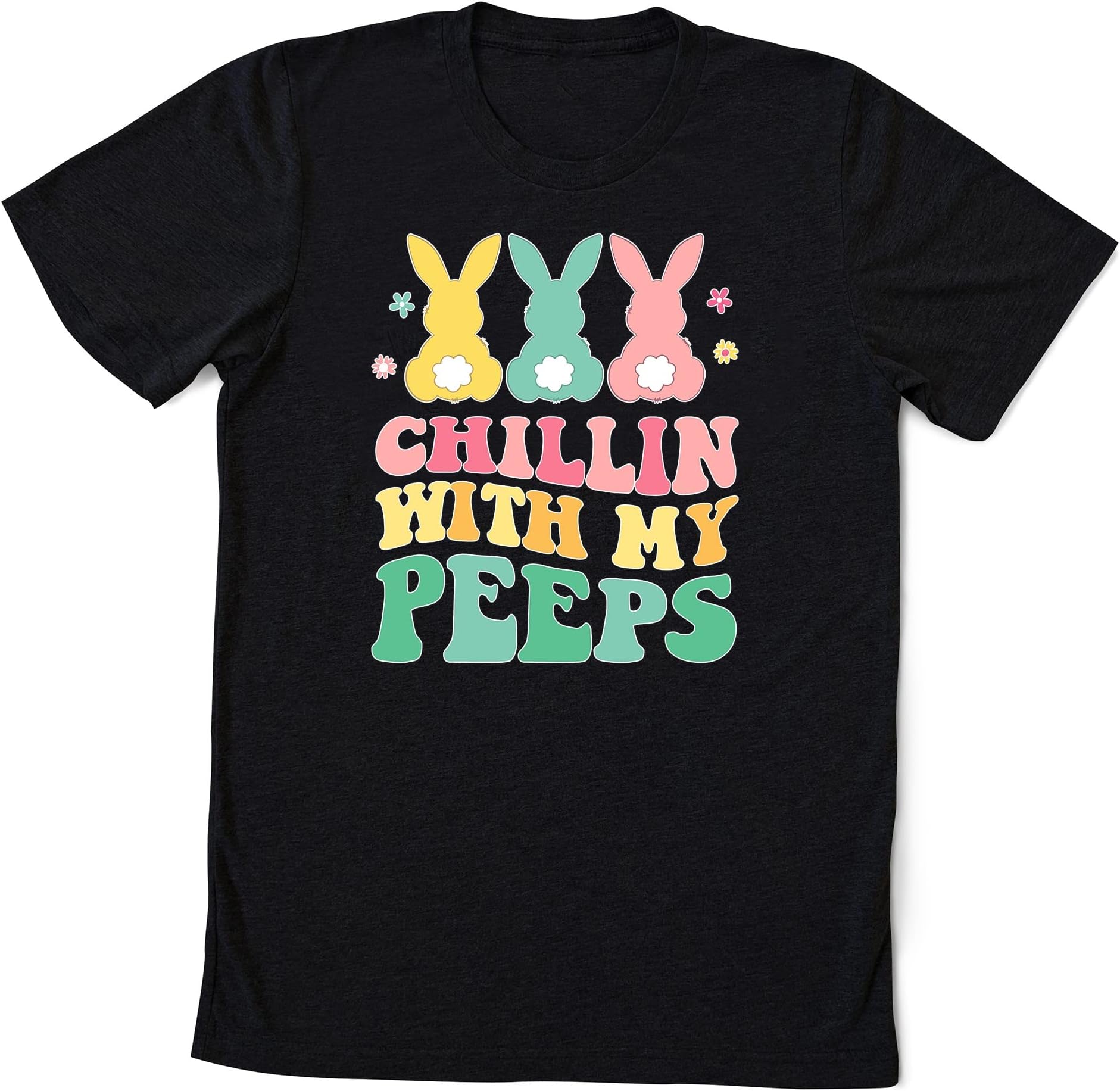 Chillin with My Peeps T-Shirt, Funny Easter Shirts, Funny Peeps Tee, Outfit for Easter Day, Easter Bunny Shirt, Family Easter Tshirt