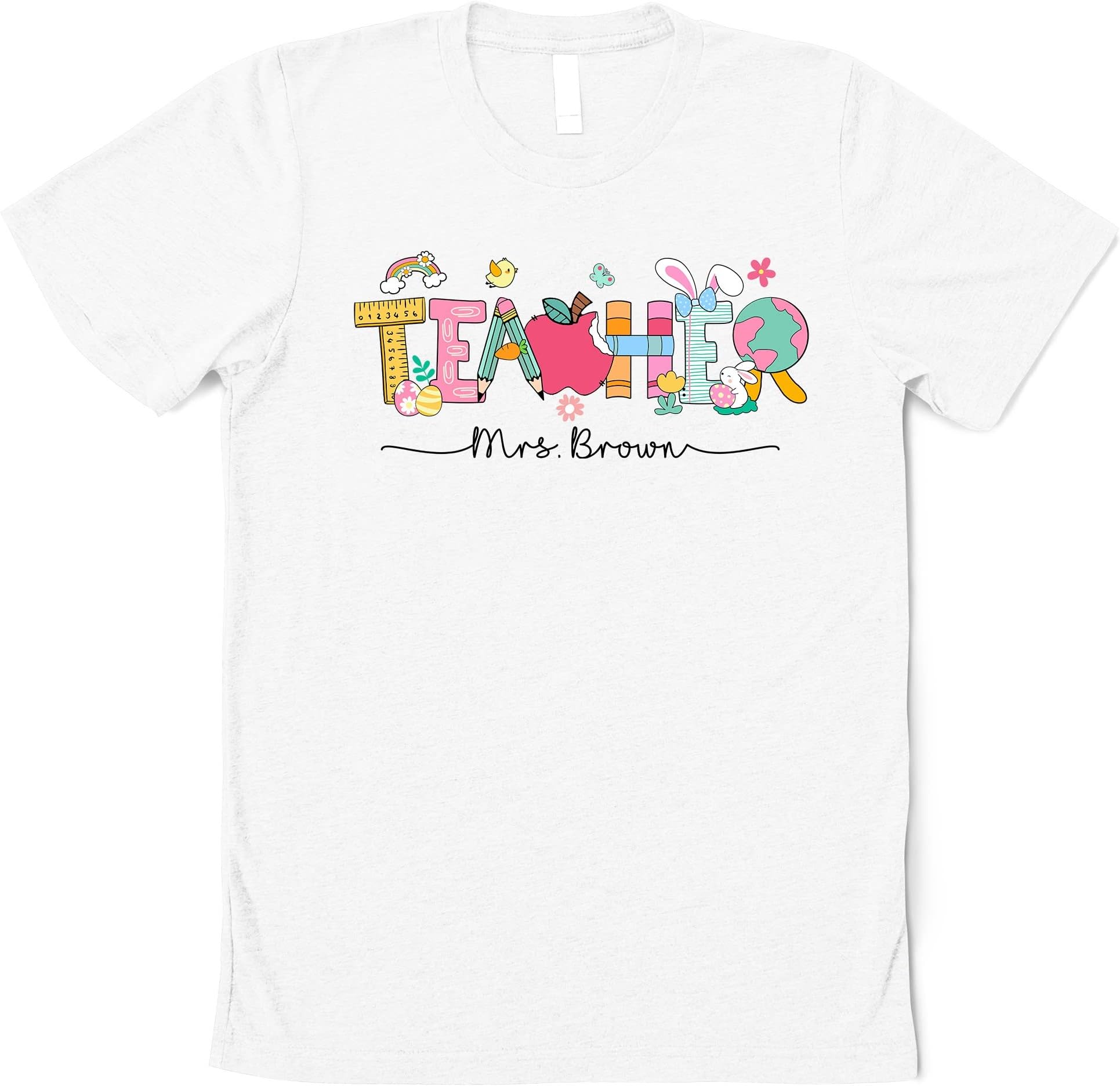 Easter Teacher Shirt, Personalized Teacher Shirt, Teacher Shirts for Easter, Teacher Easter Gift, Easter Shirt, Elementary Teacher Shirt