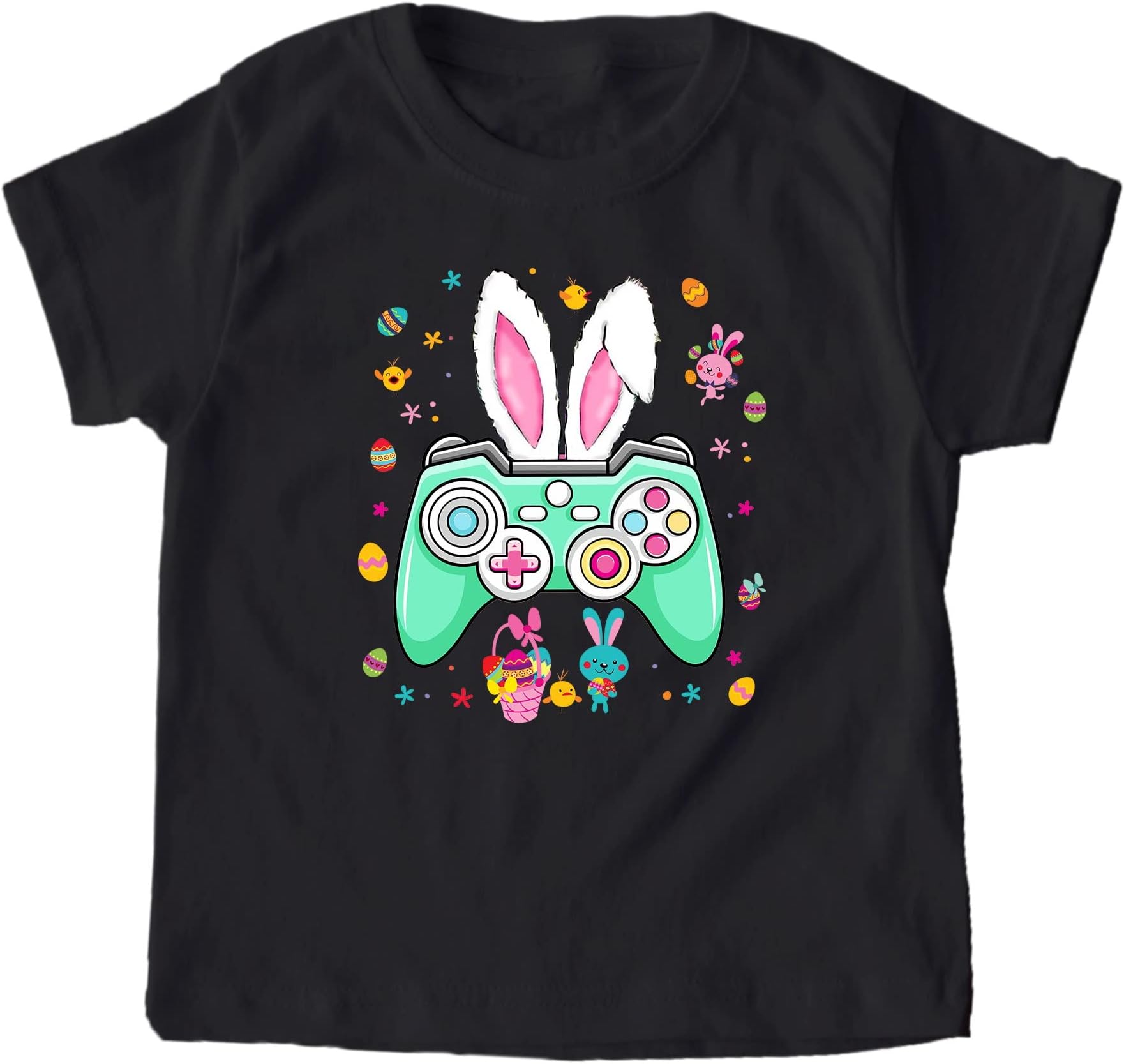 Easter Gaming Life Shirt, Video Game Controller Bunny Shirt, Happy Easter Gamer Shirt Game Player Life Shirt Easter Gaming Boy Tee Multicolored