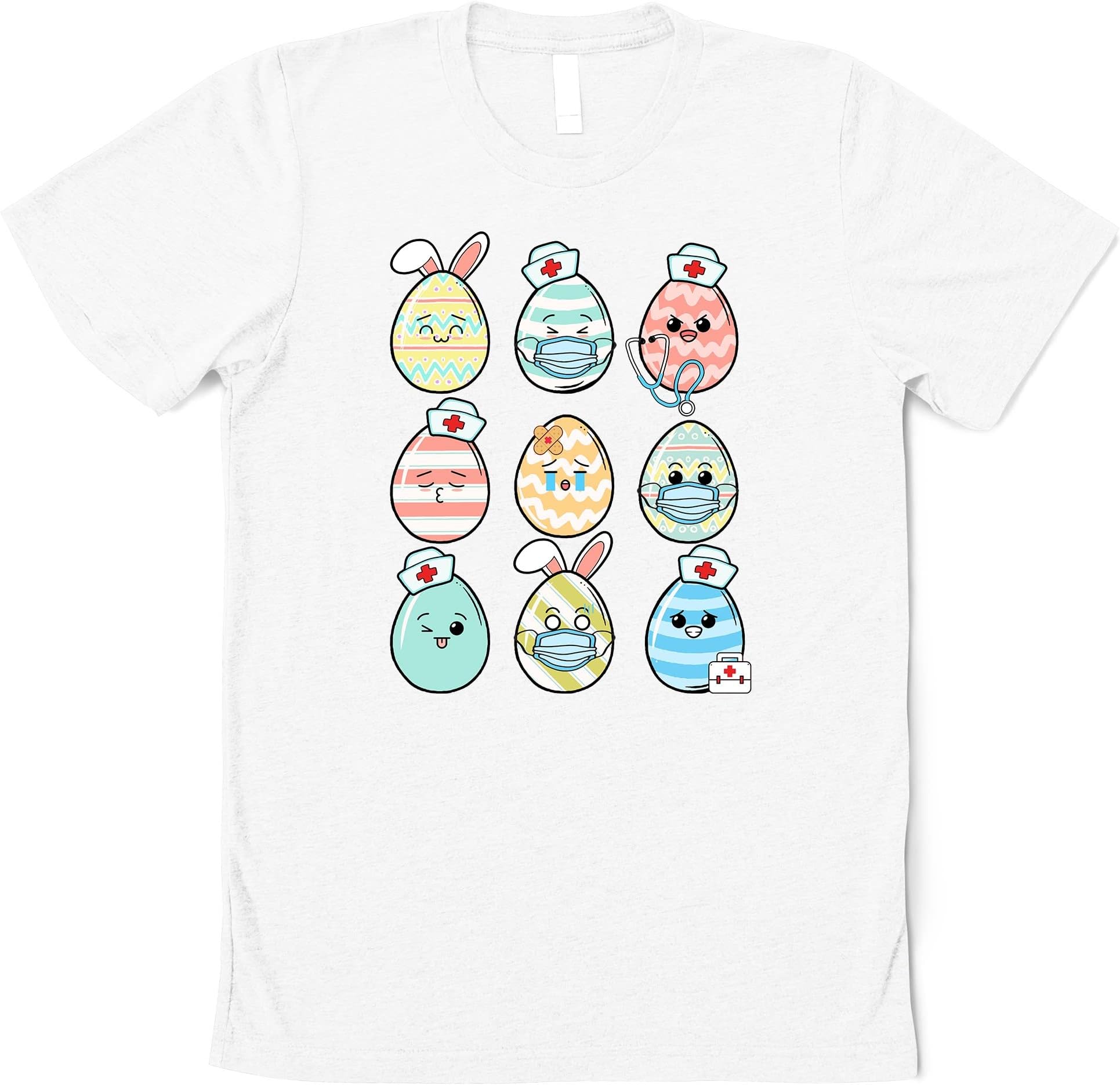 Nurse EasterShirts, Cute Nurse Nursing Easter Shirt, Funny Nursing Easter Eggs Gifts, Easter Nursing Tee Multicolored