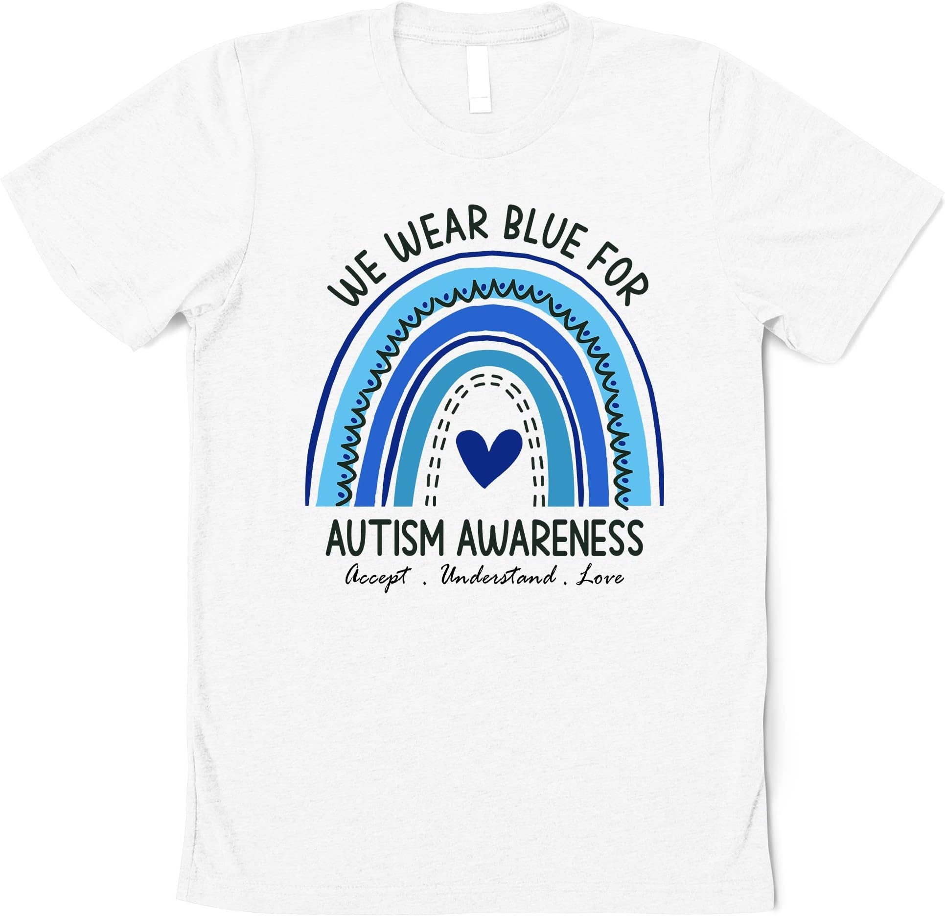 Autism Awareness Shirt We Wear Blue for Autism Awareness Tshirt for Mom – Autism Awareness Gift for Mothers Day