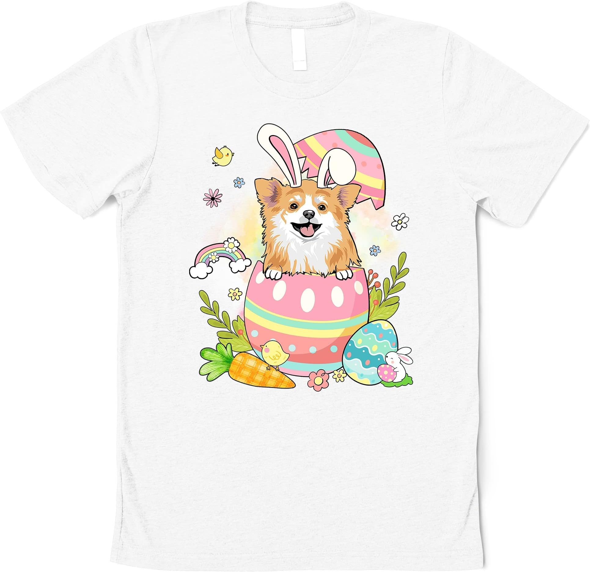 Bunny with Easter Egg Shirt, Custom Easter Shirt, Mom Shirt, Personalized Shirt, Gift for Mom, Easter Shirt Multicolored