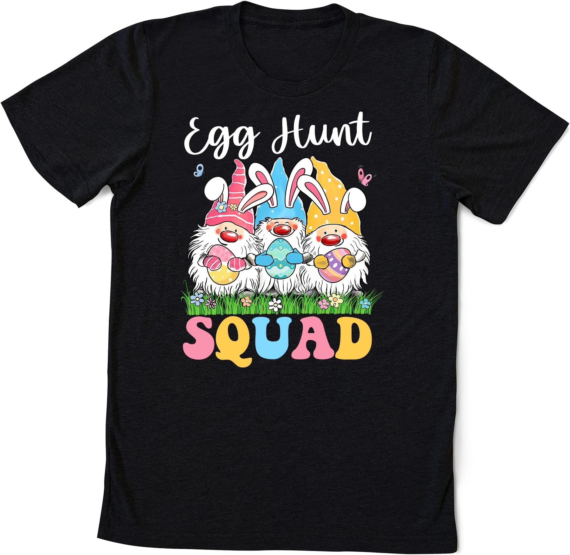 Egg Hunt Squad Gnomes Easter Day Bunny T-Shirt, Family Easter Day Shirt,Happy Easter Shirt Multicolored