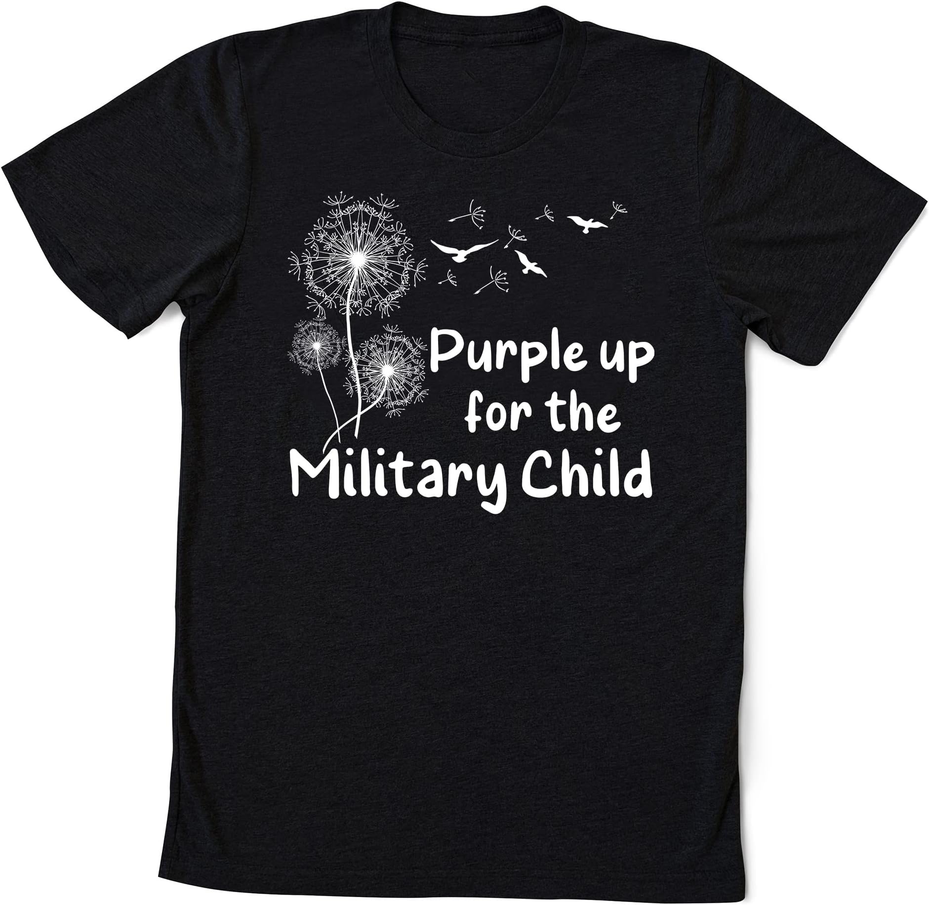 Floral Purple Up for Military Child Kids Shirt, Month of The Military Child Shirt, Military Children Month, Purple Ribbon Gift Shirt