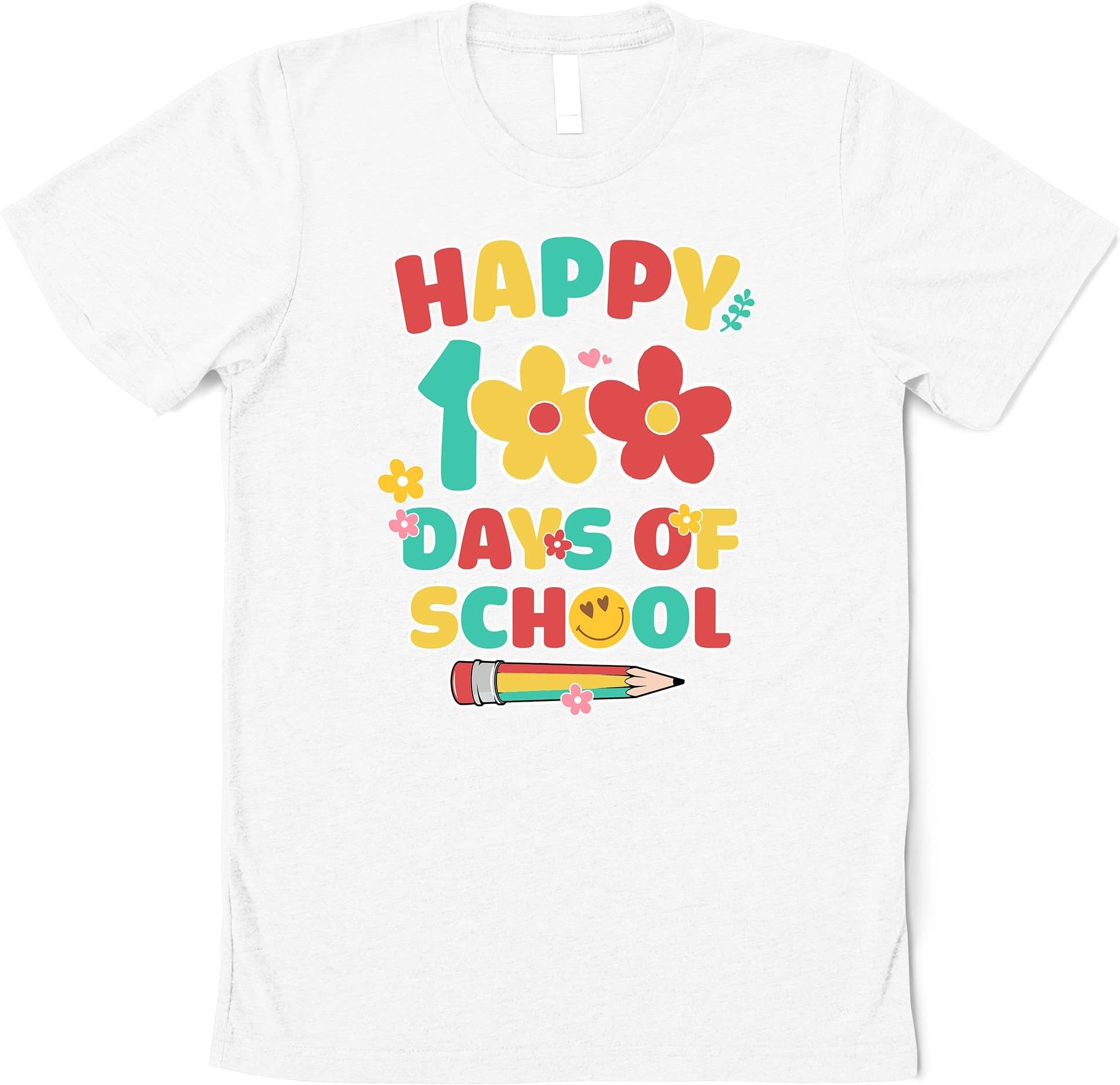 100 Days of School Shirt Happy 100th Day of School, 100 Day Shirt, 100th Day of School Celebration, Student Shirt School, Gift for Teacher Multicolored