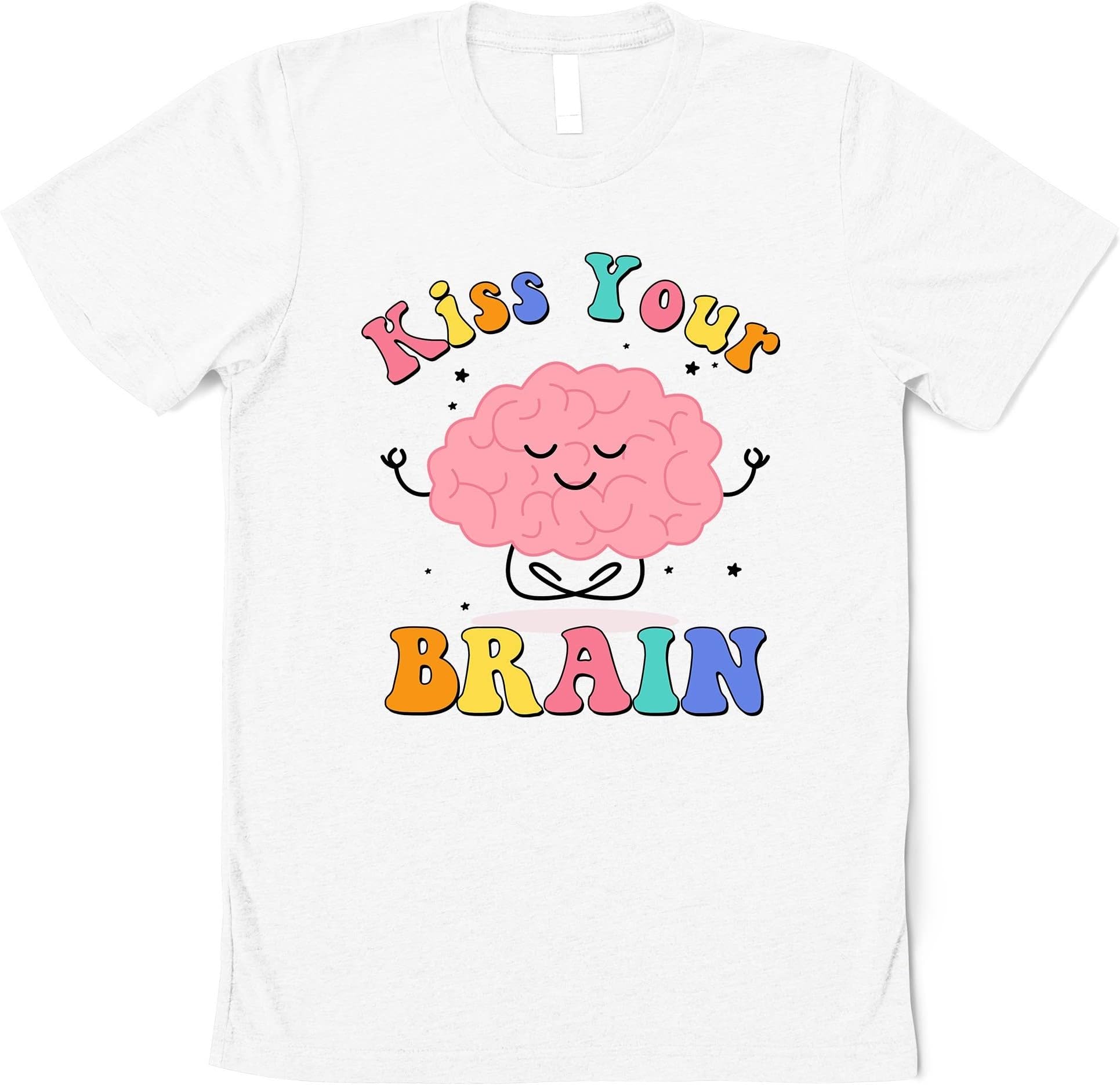 Kiss Your Brain Teacher Shirt, Teachers Love Brains Shirt, Teacher Appreciation Shirt, Cute Back to School Shirt, Student Shirt,Teacher Gift Multicolored