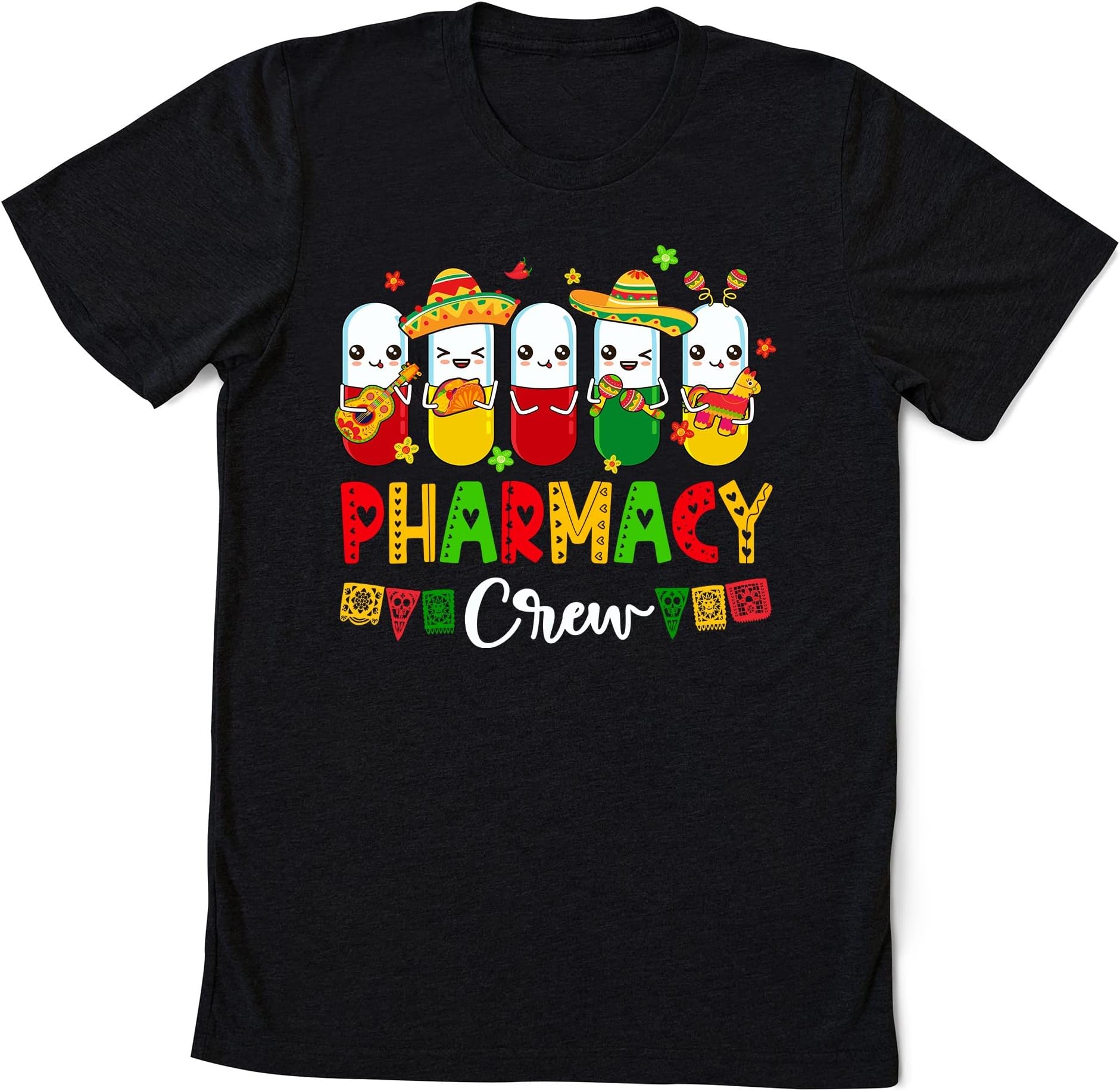 Pharmacy Crew Cinco De Mayo Party Pharmacist Mexican Fiesta T-Shirt, Happy Cinco De Mayo Shirt, Fiesta Party Shirt Multicolored