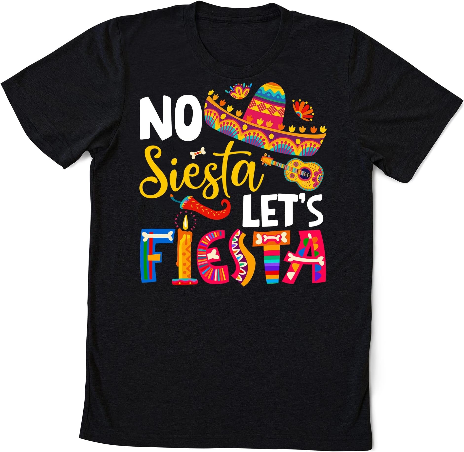 Cinco de Mayo Shirt, No Siesta Let's Fiesta Shirt, Sombrero Shirt, Fiesta Shirt, No Siesta Shirt, Cinco De Mayo Famiy Shirts Multicolored