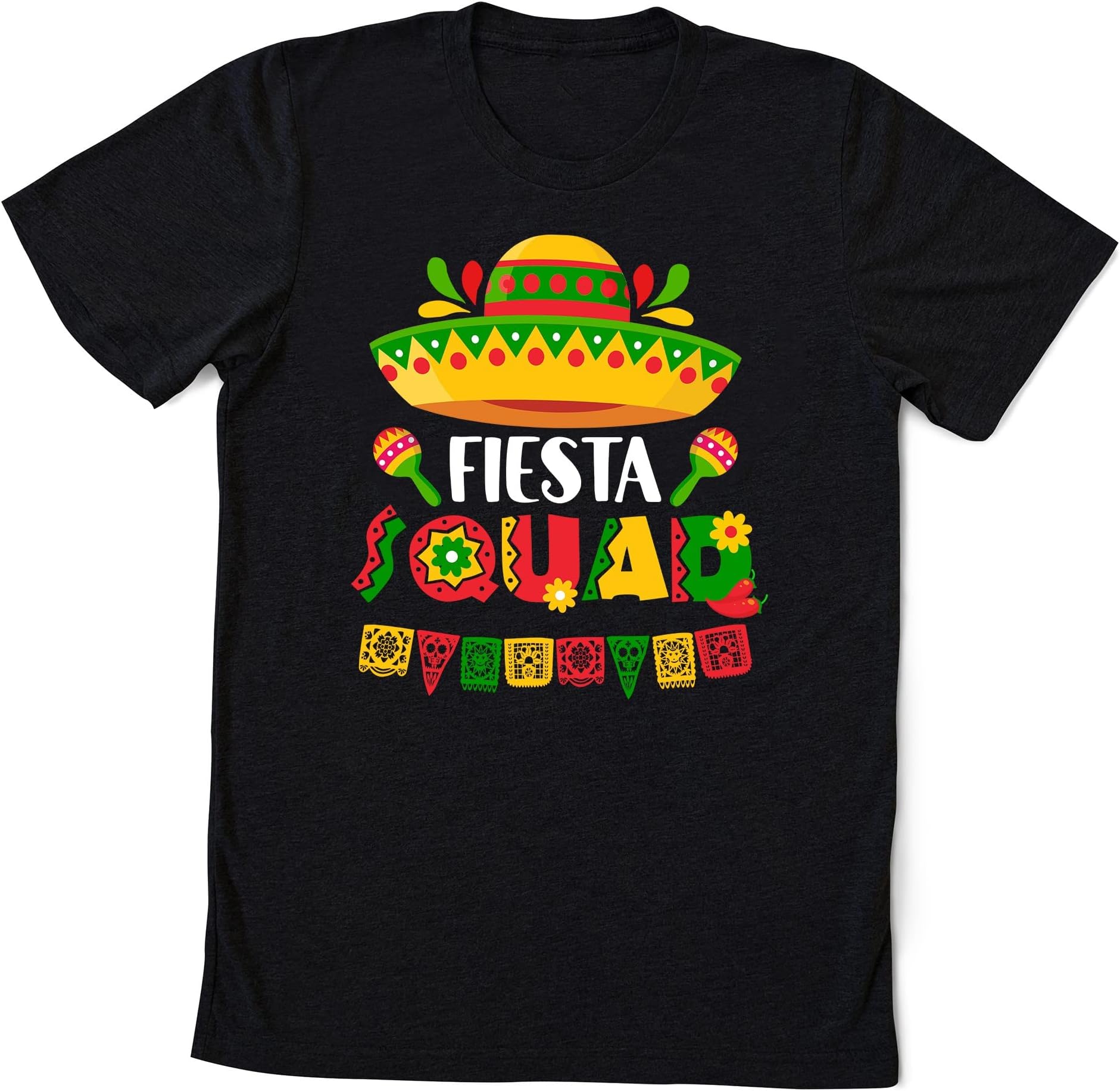 Let's Fiesta Squad Cinco de Mayo 5th May Mexican T-Shirt Fiesta Squad, Mexican Festival Gift Shirt, Happy Cinco De Mayo Shirt, Fiesta Party Shirt Multicolored