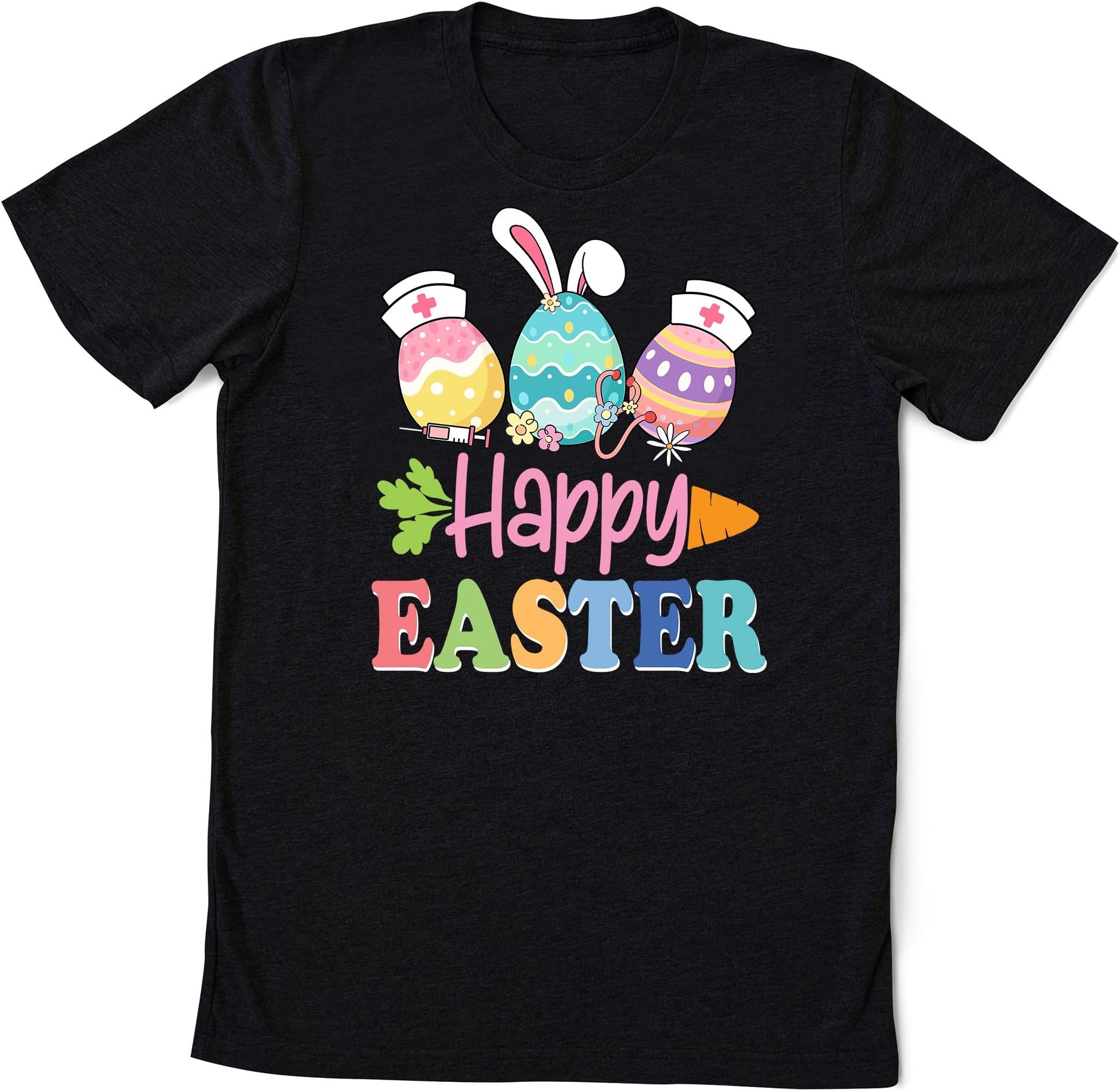 Happy Easter Egg Nurse, Easter Nurse Shirt, Nurse Crew Shirt, Nurse Gift for Easter Day, Easter Shirt for Women Multicolored