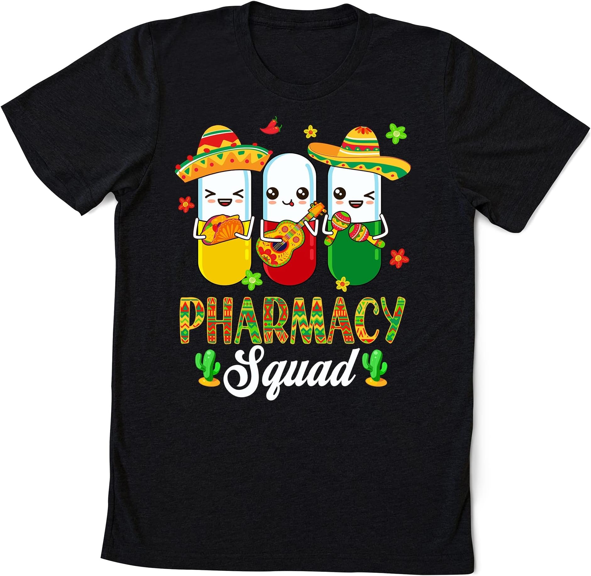 Pharmacy Squad Cinco De Mayo Party Pharmacist Mexican Fiesta T-Shirt, Happy Cinco De Mayo Shirt, Fiesta Party Shirt Multicolored