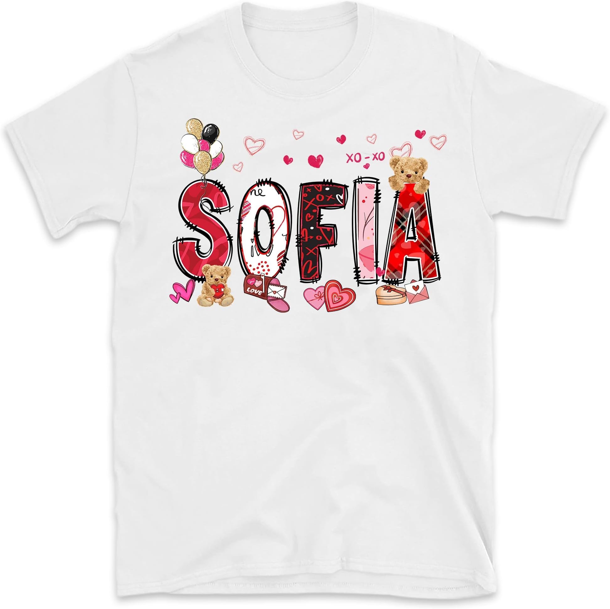 Personalized Name Valentines Shirt, Valentine's Day Custom Name Shirt, Family Valentines Shirts, Couple Valentines Shirts, Valentines Gift Multicolored